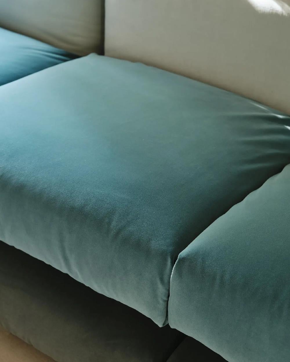 Canapé Pillow Barcelona en velours par Muller Van Severen - Deux sections modulaires en vente 3