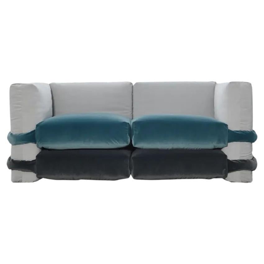 Canapé Pillow Barcelona en velours par Muller Van Severen - Deux sections modulaires en vente