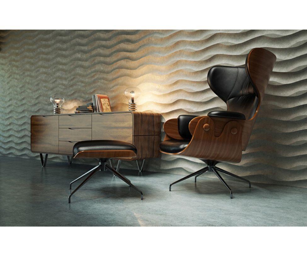Moderno Sedia BD Lounger di BD Barcelona in pelle in vendita