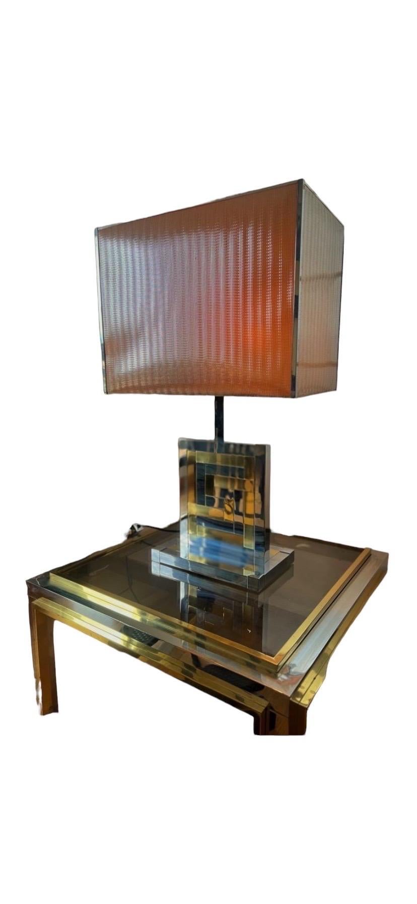 BD Lumica Bicolore brass Table Lamp , Spain 1970 In Good Condition For Sale In DÉNIA, ES