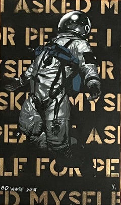 « I Ask Myself For Peace » (Je me demande la paix) de BD White (Street Art), 2018