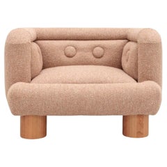 BDDW Club Chair - fabric #316 - Cherry Feet