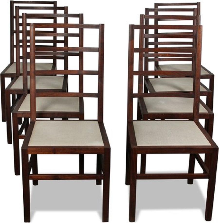 A set of 8 ladder back dining chairs by BDDW.

Ready for delivery.