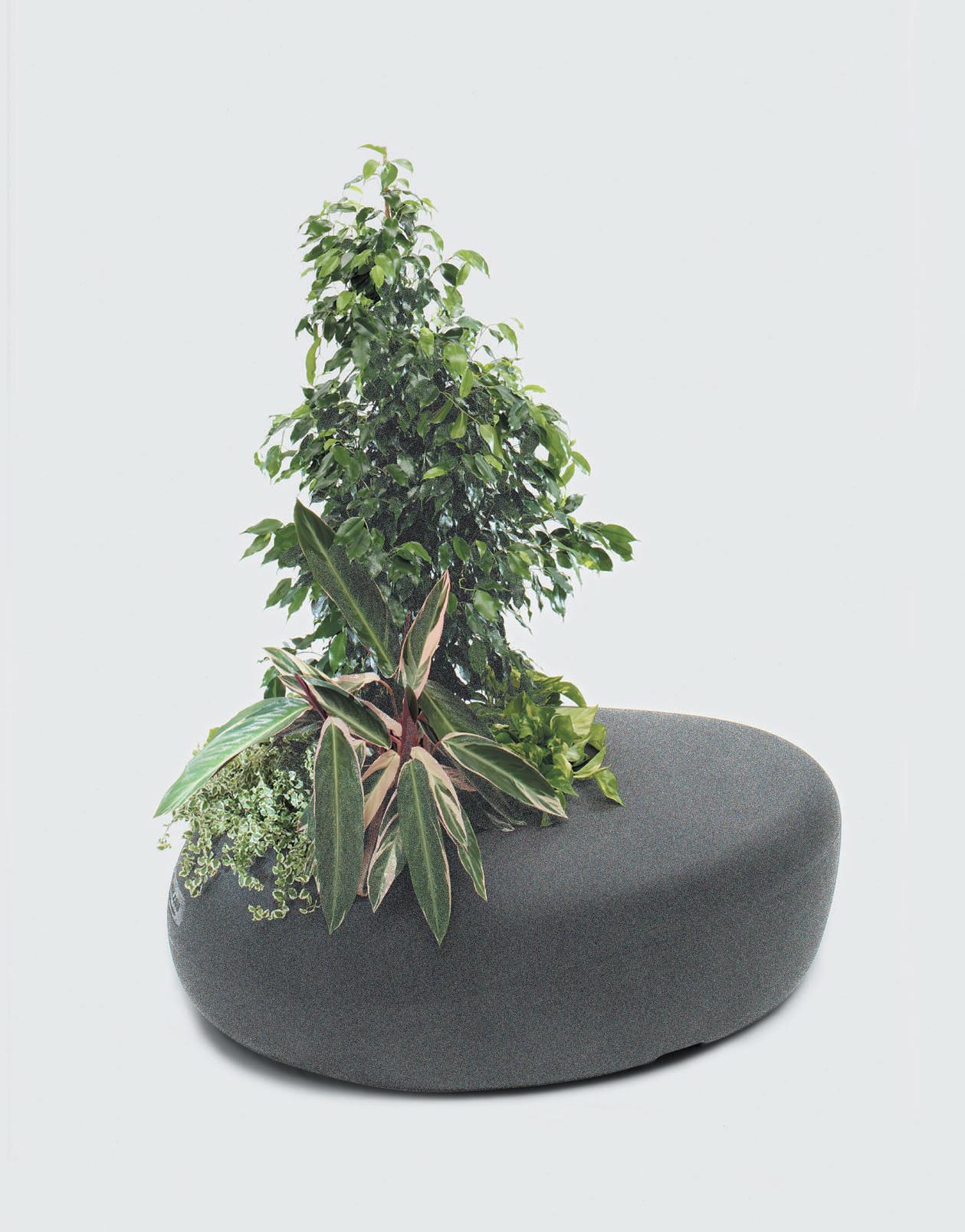 BDLove Planter designed by Ross Lovegrove for BD Barcelona. Lovegrove creates his design motivated by the philosophy and elegance of nature. The shape of this planter flows from nature and the size is considerable which makes it more combined with