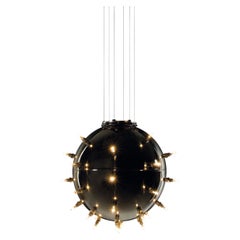 Lampada a sospensione Be Mine 33 in acciaio inox lucido di Barberini & Gunnell