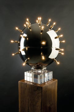 Be Mine 33 Table Lamp in Mirror Polished Stainless Steel by Barberini & Gunnell