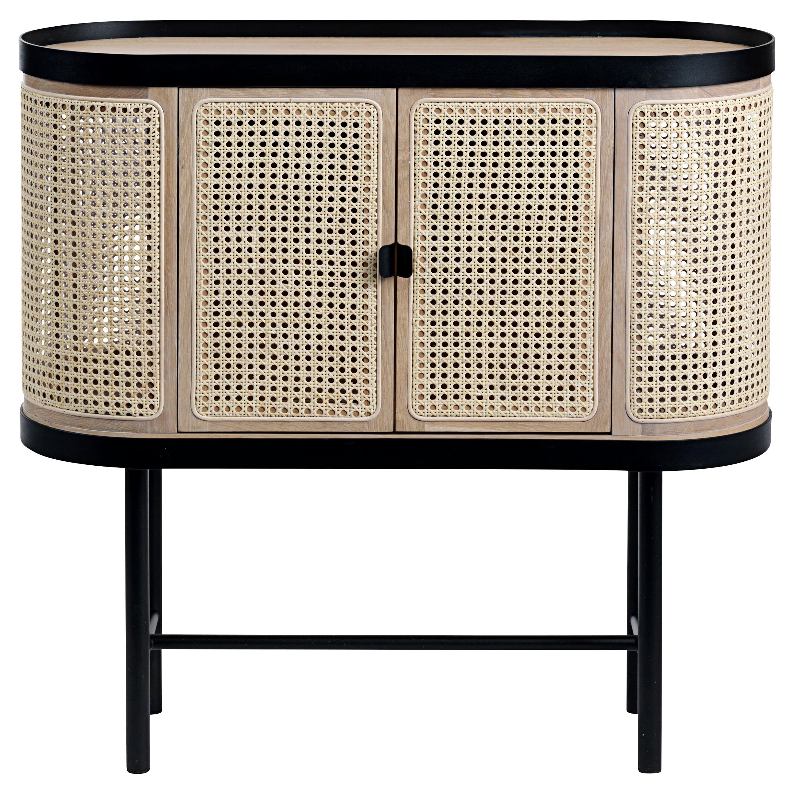 Meuble bar en rotin Be My Guest par Charlotte Høncke pour Warm Nordic