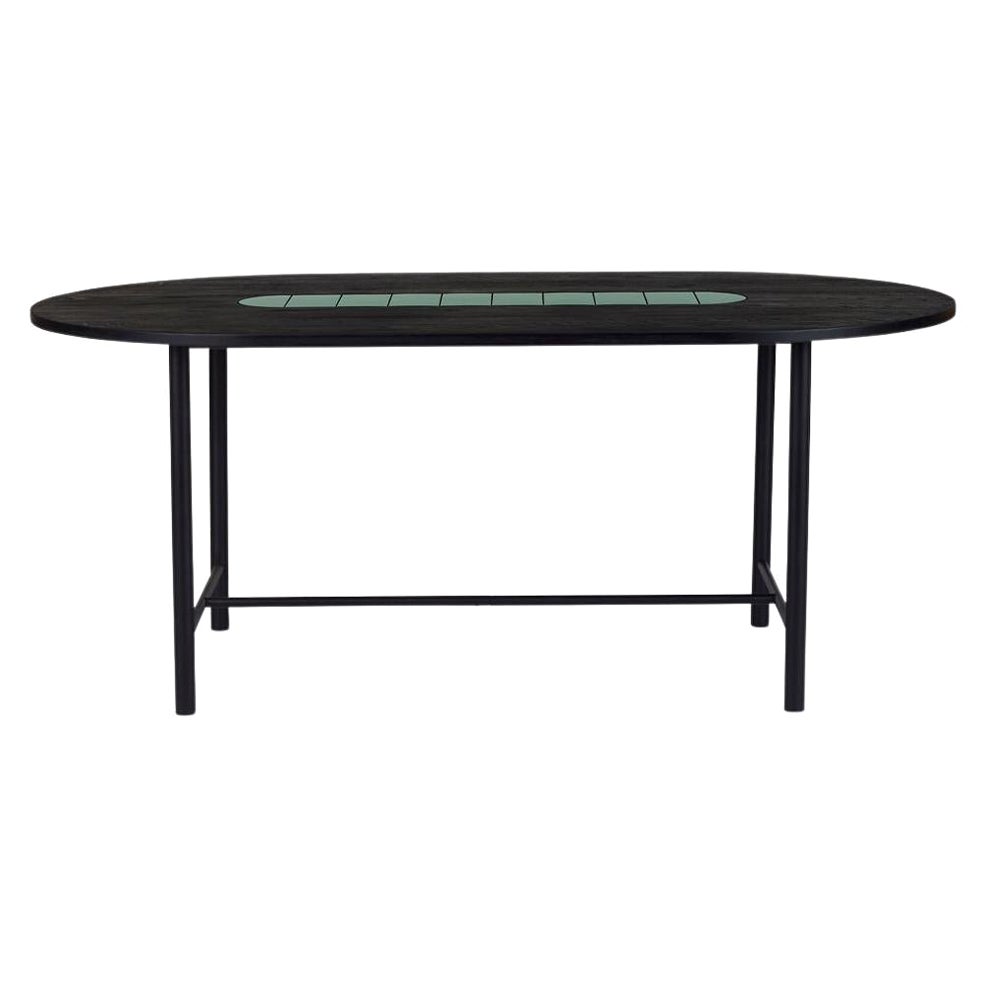 Tavolo da pranzo Be My Guest 180 Black Oak & Greene & Greene by Warm Nordic