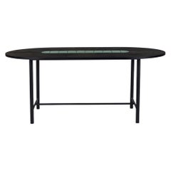 Be My Guest Dining Table 180 Black Oak Forrest Green by Warm Nordic