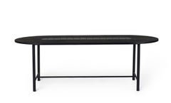 Be My Guest Dining Table 220 Black Oak Soft Black Tiles by Warm Nordic