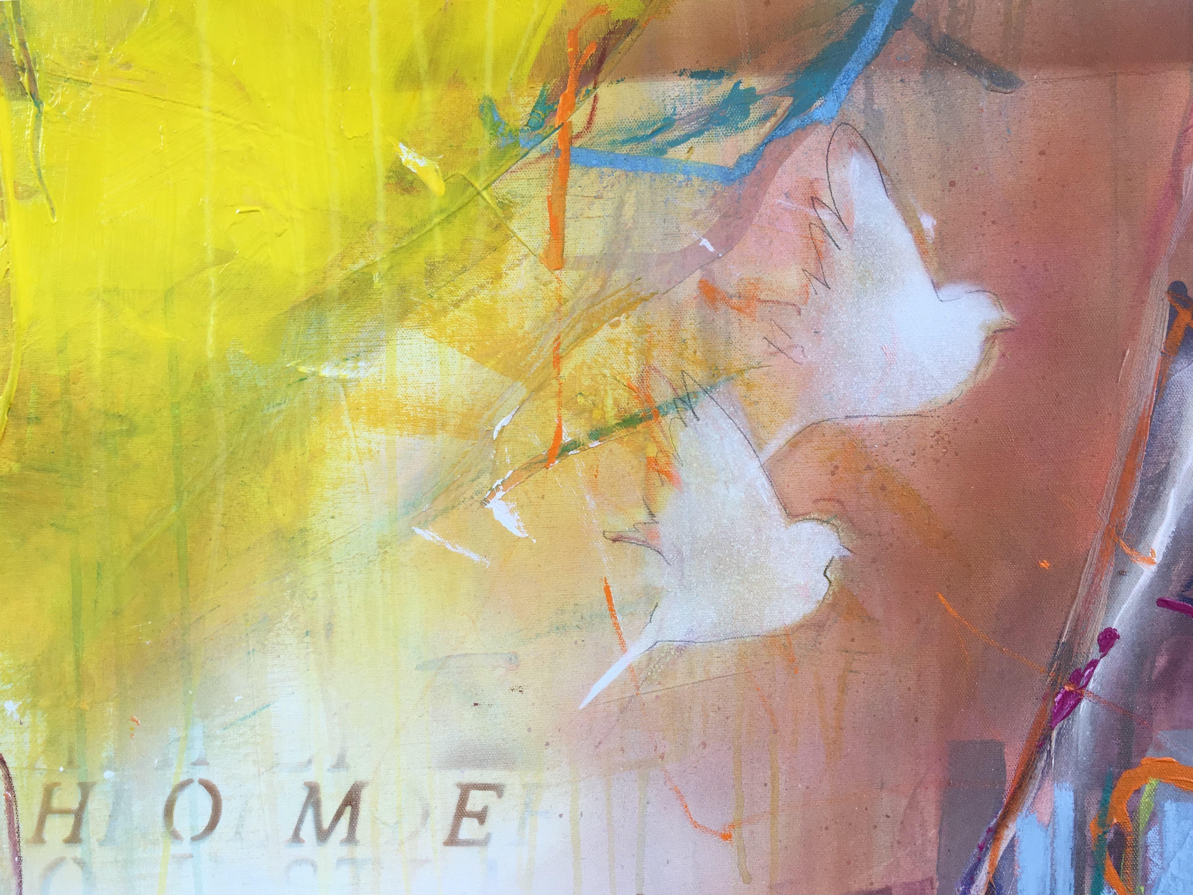 my home and my heart VI (XXL), Mixed Media on Canvas 2