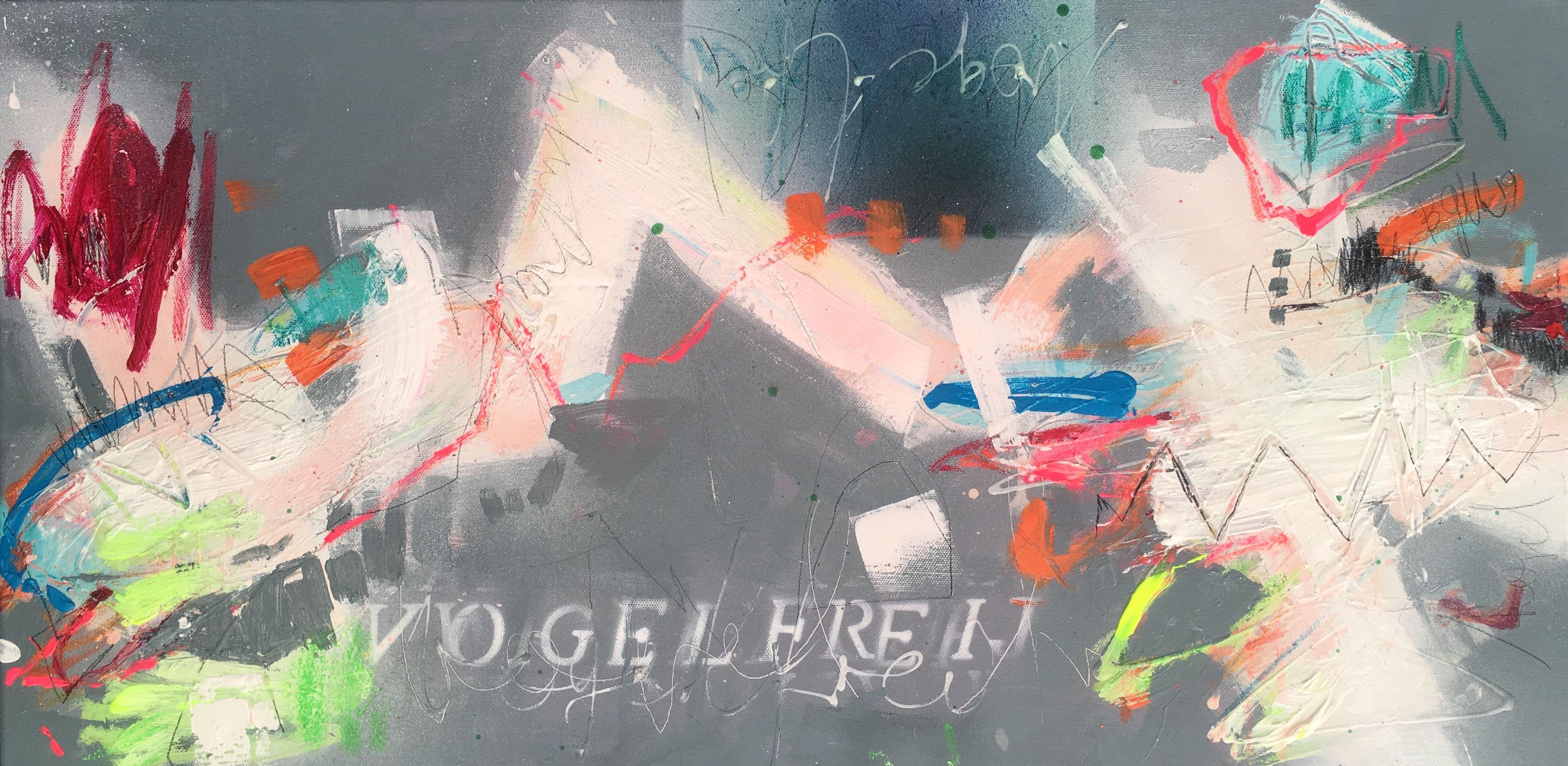 vogelfrei I, Mixed Media on Canvas - Mixed Media Art by Bea Garding Schubert