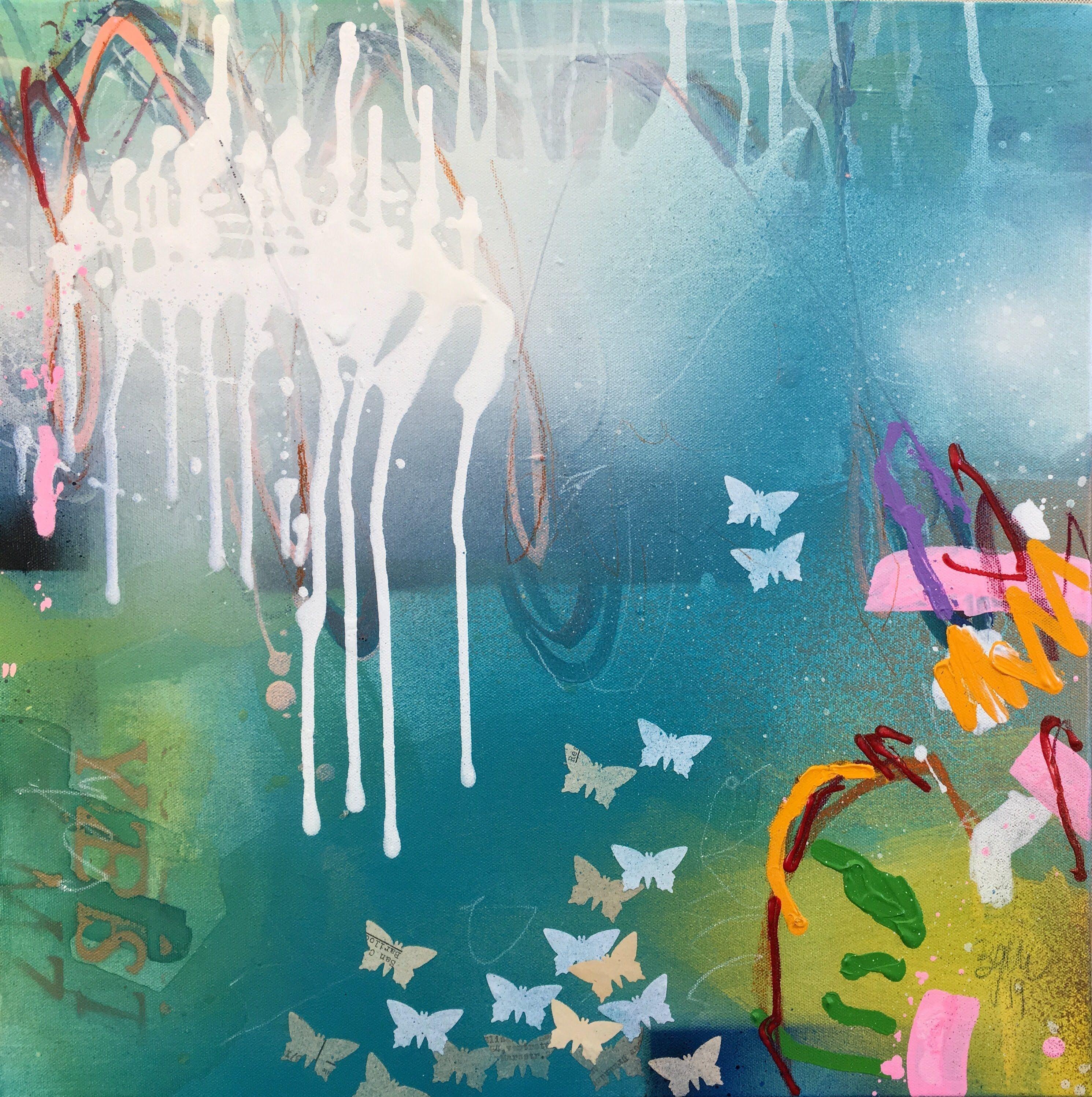 YES IV - inspired by Yoko Ono, Mixed Media on Canvas - Mixed Media Art by Bea Garding Schubert