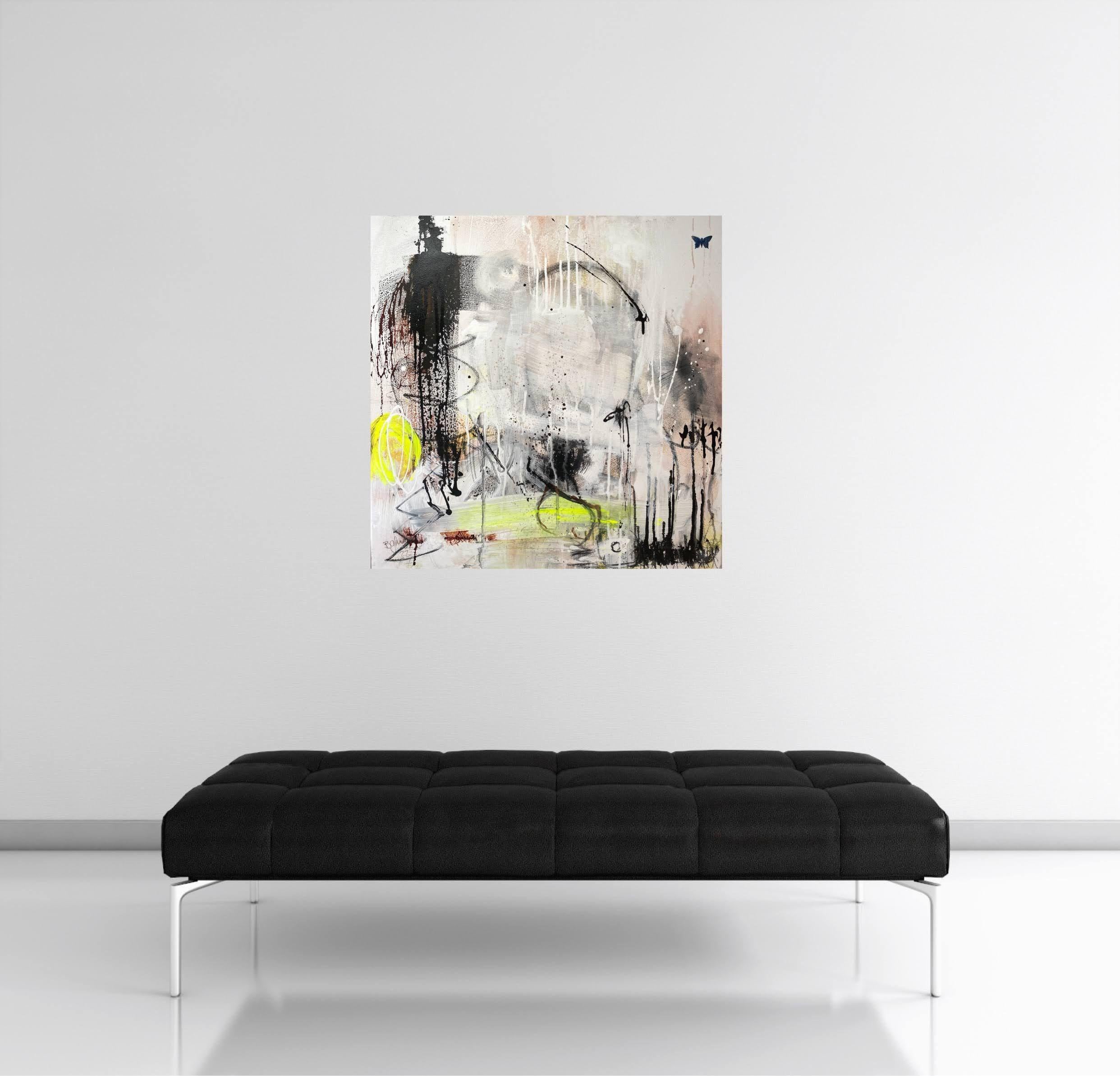 Farfalla n.2, Pittura, Acrilico su tela - Painting di Bea Garding Schubert
