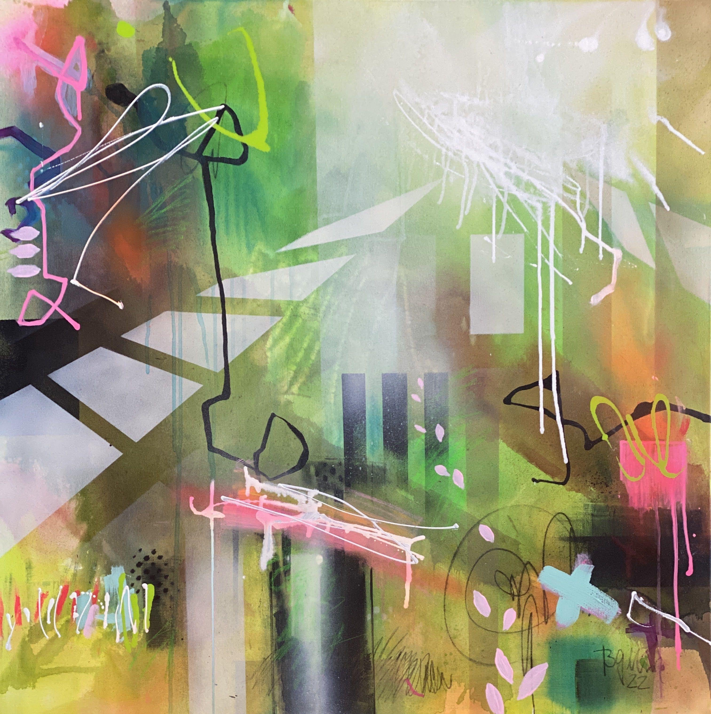 Bea Garding Schubert The Show Must Go On No.1, Painting, Acrylic on