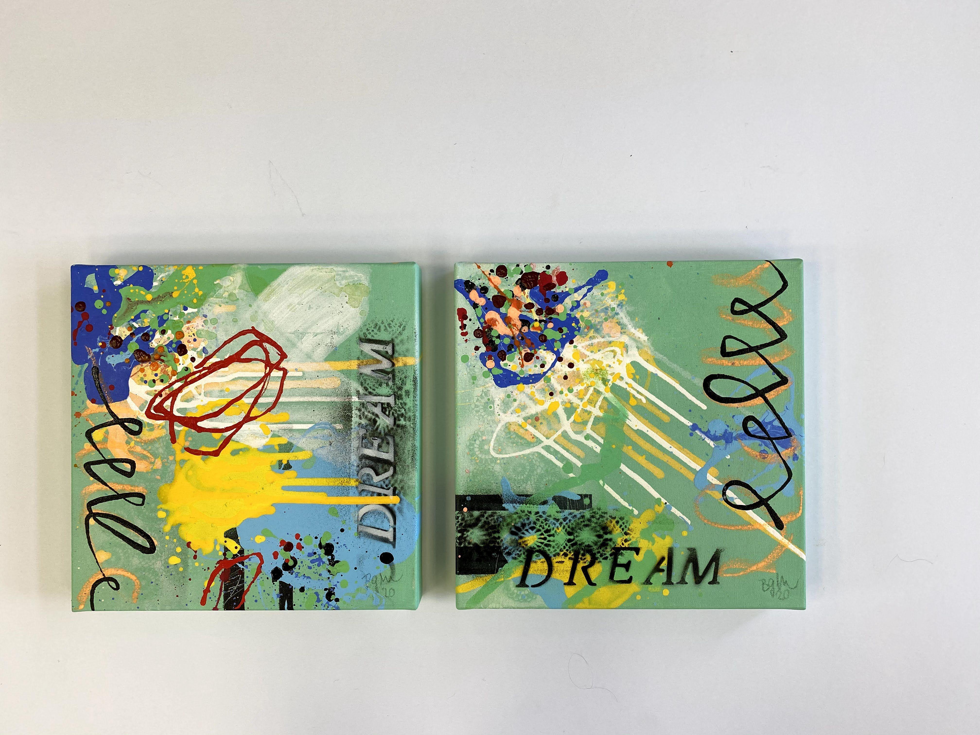 dream X (framed), Painting, Acrylic on Canvas For Sale 2
