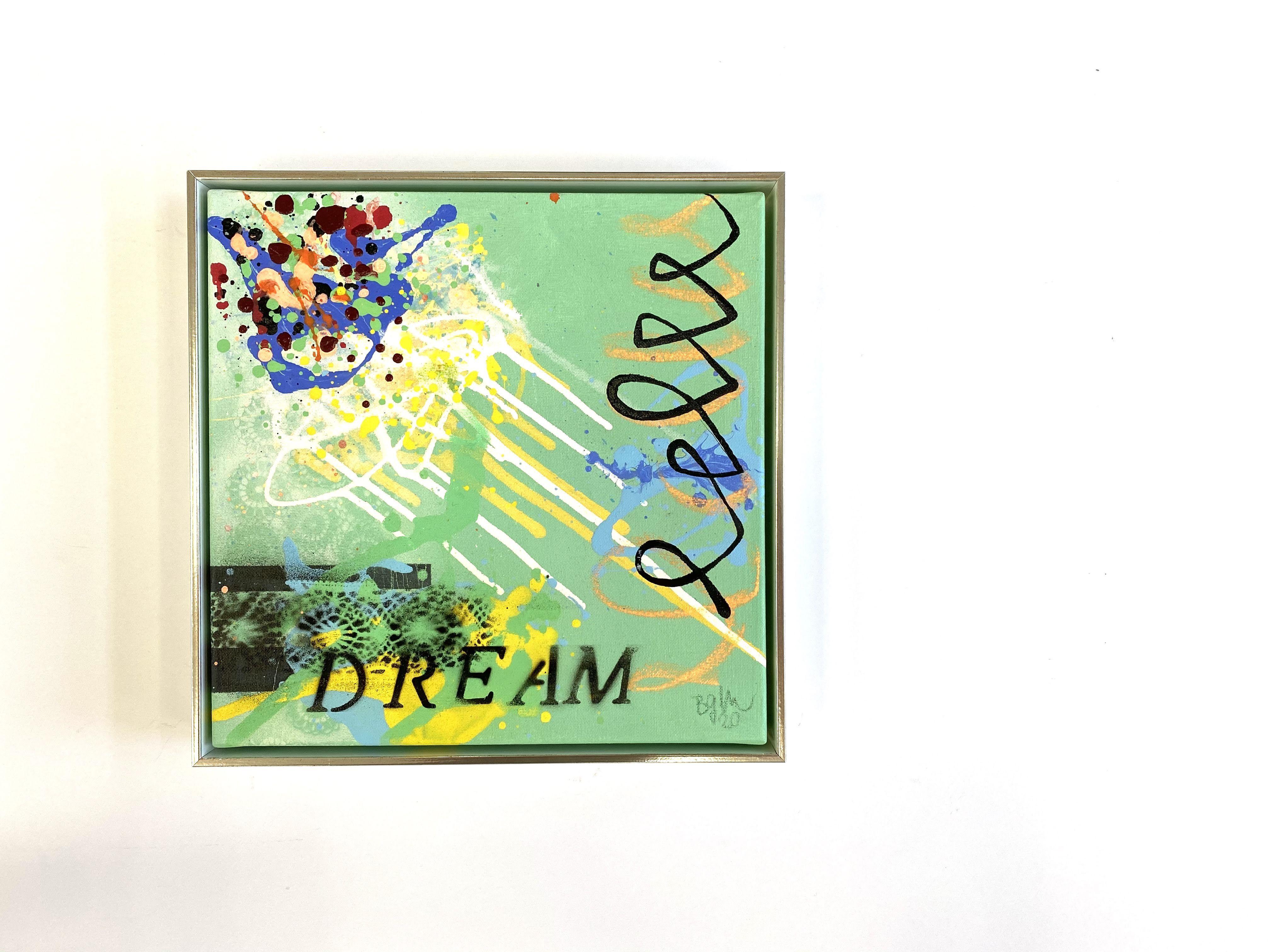 dream X (framed), Painting, Acrylic on Canvas For Sale 3