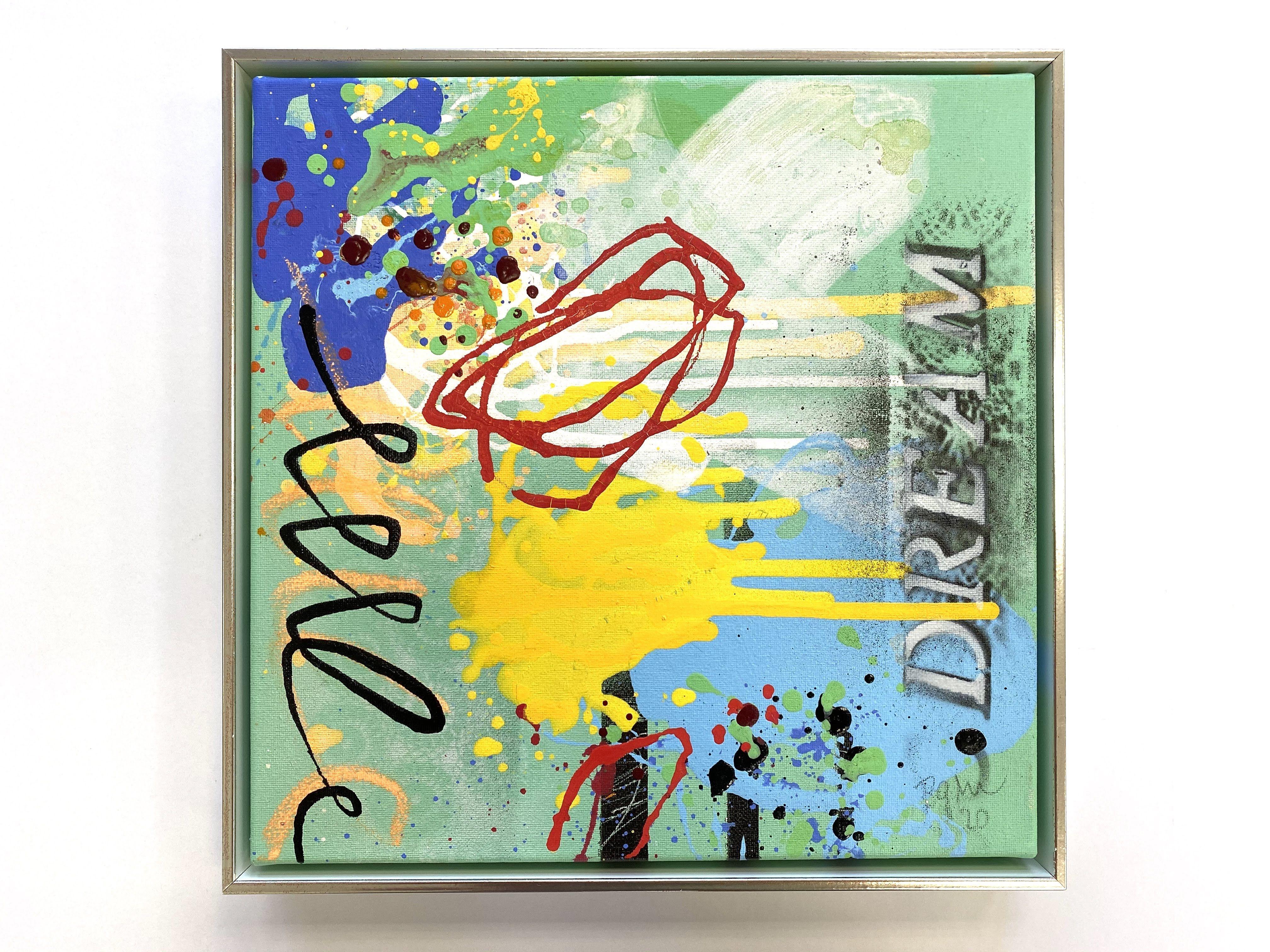 sogno XI (incorniciato), Pittura, Acrilico su tela - Painting di Bea Garding Schubert