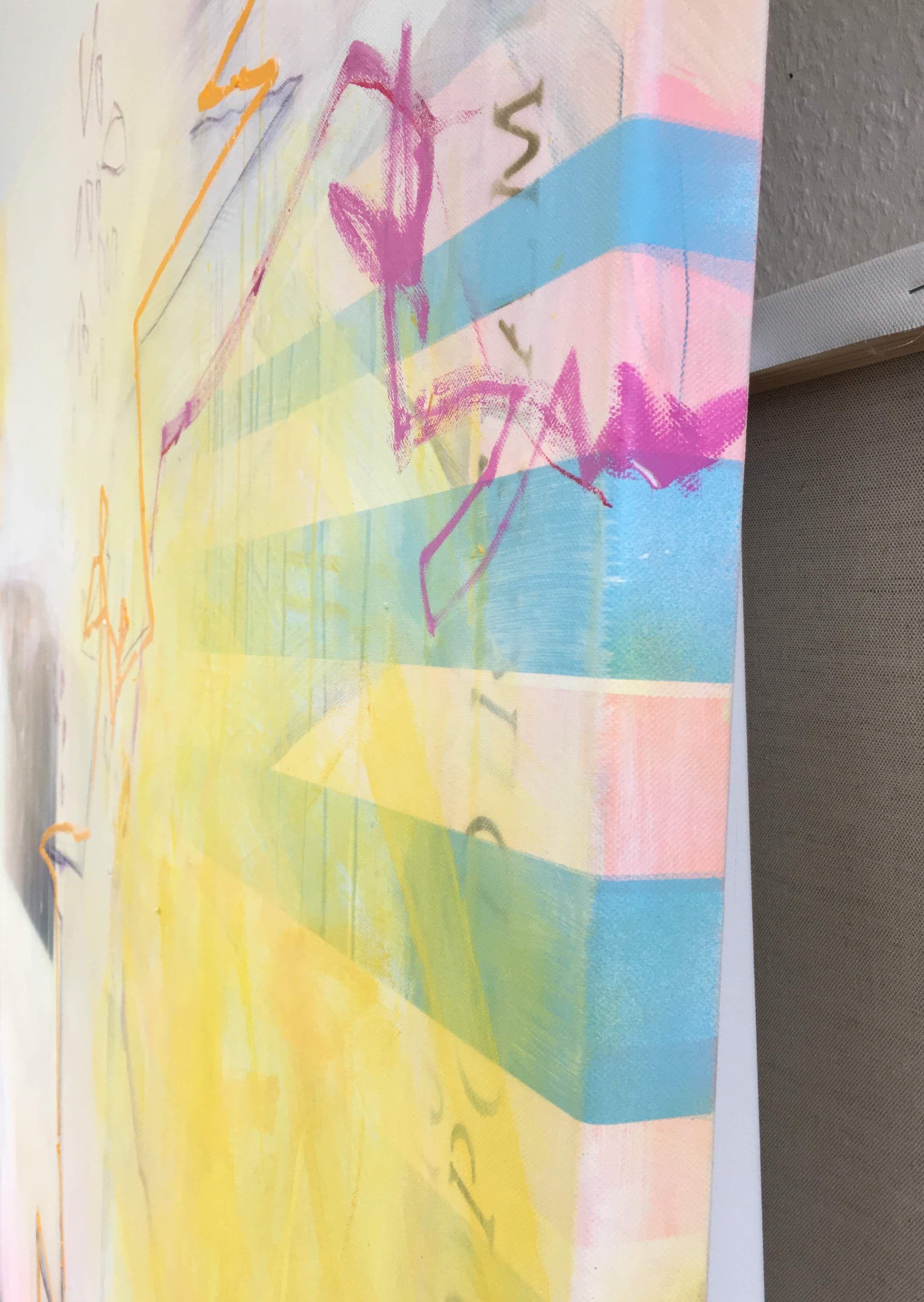 Non smettere mai di sognare No.2, Pittura, Acrilico su tela in vendita 1