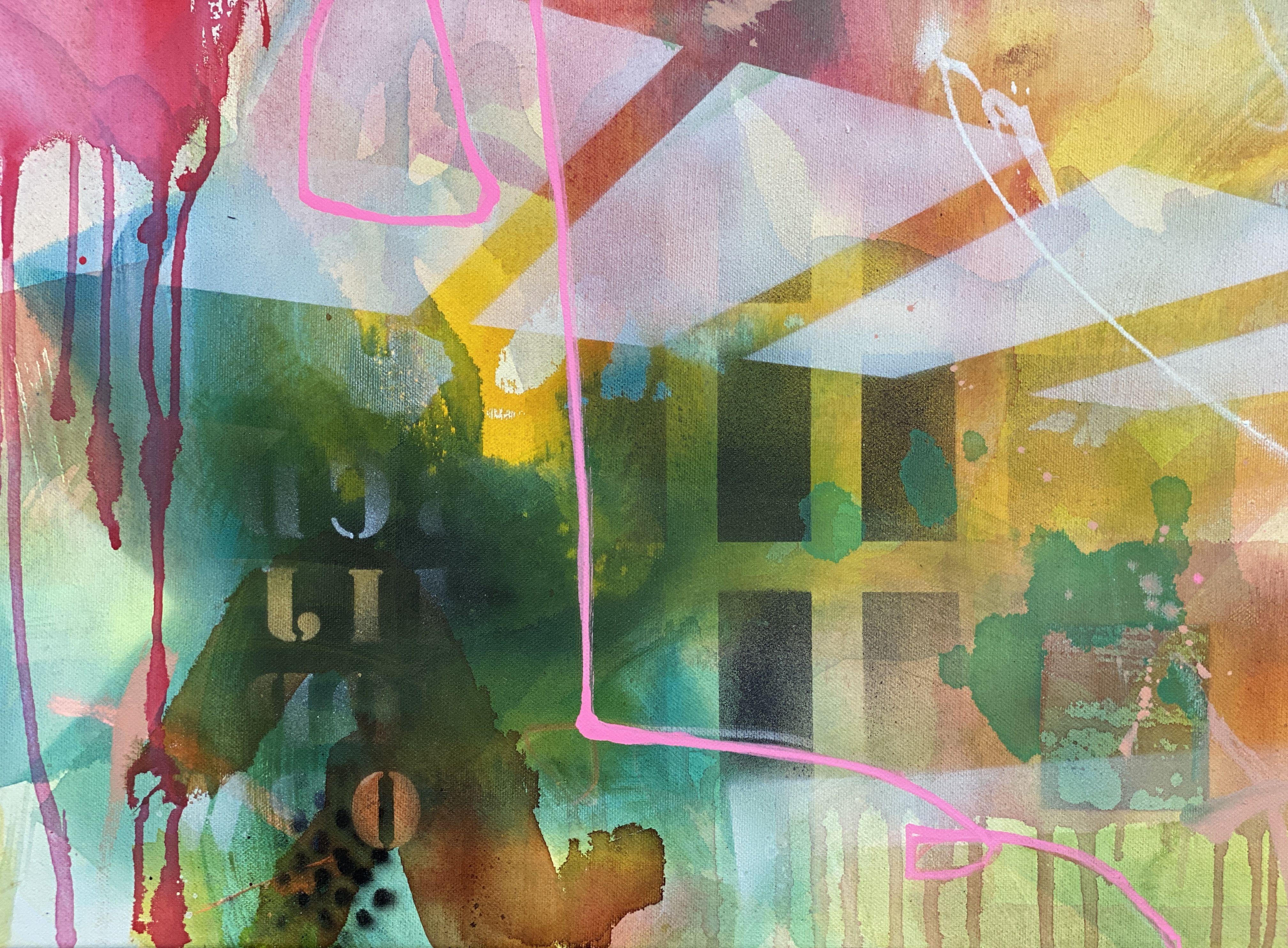 Never Stop Dreaming No.4, Pittura, Acrilico su tela - Painting Astratto di Bea Garding Schubert
