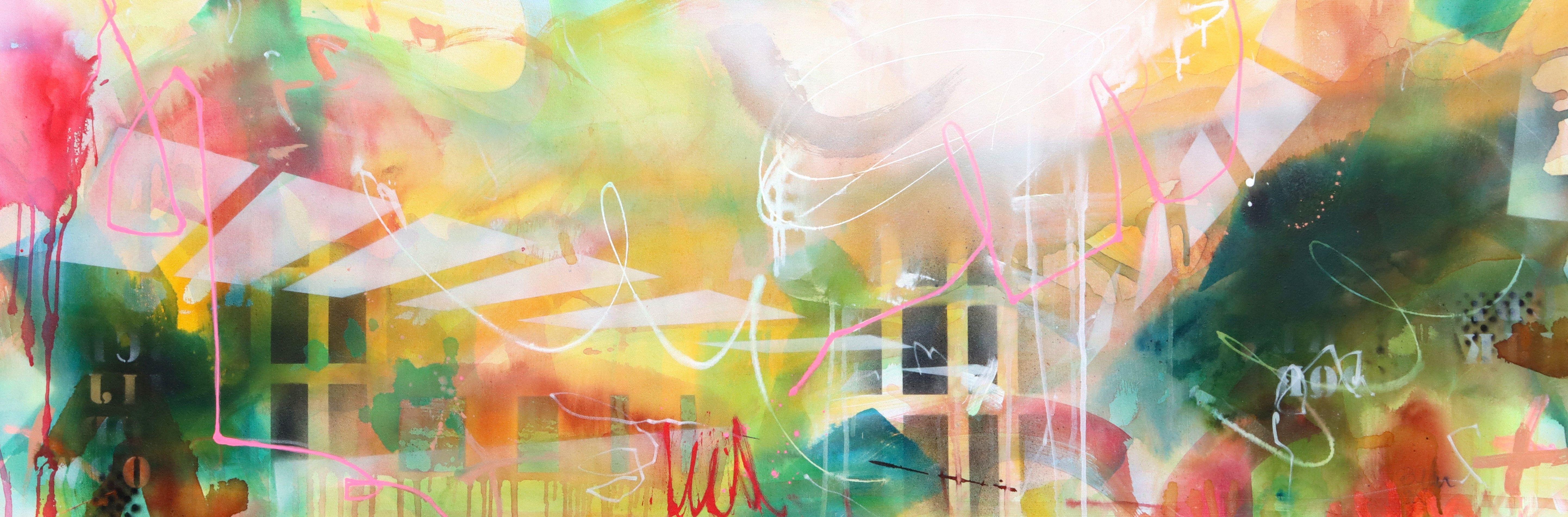 Abstract Painting di Bea Garding Schubert - Never Stop Dreaming No.4, Pittura, Acrilico su tela