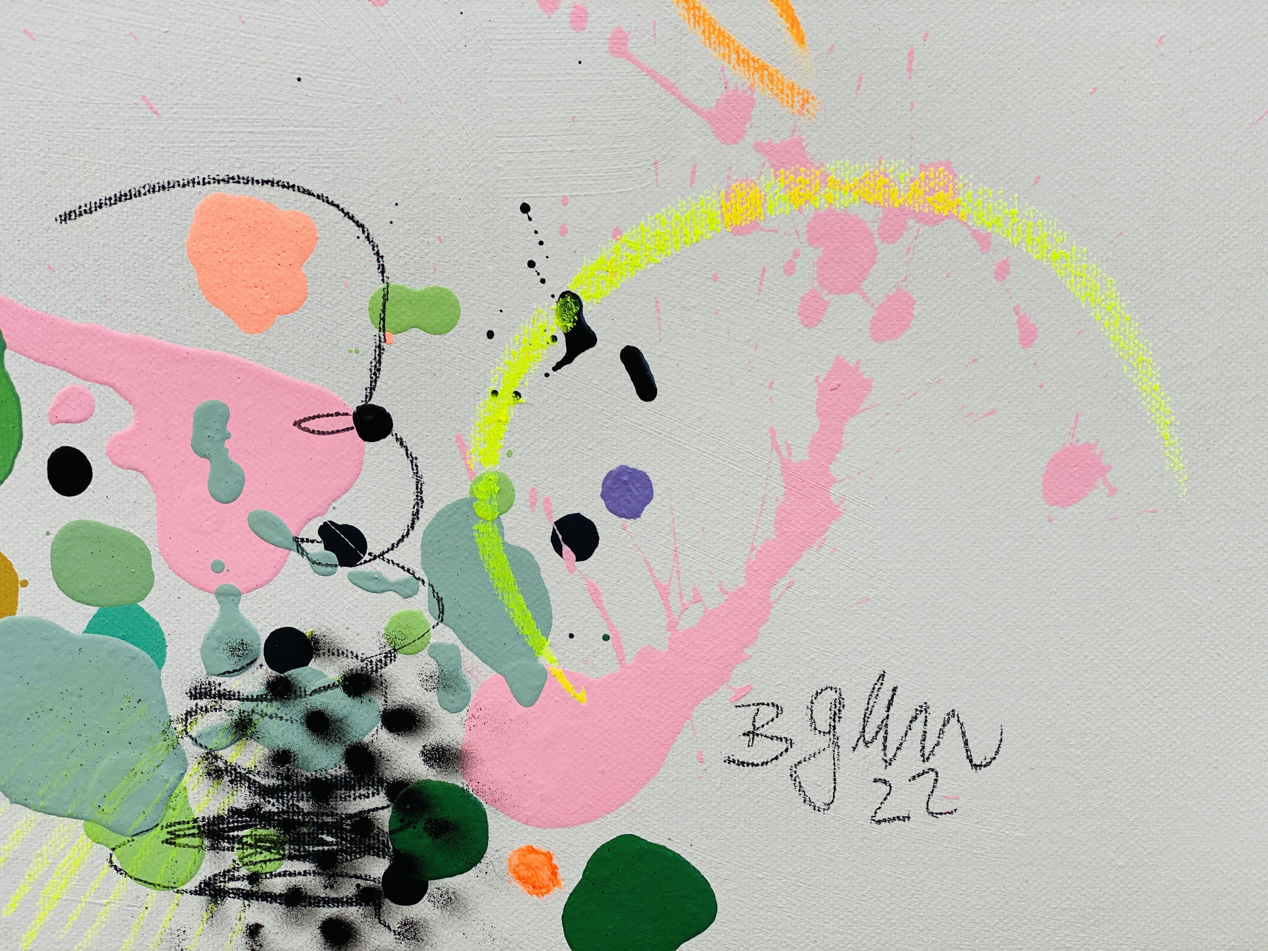 Lo spettacolo deve continuare No.9, Pittura, Acrilico su tela - Painting Astratto di Bea Garding Schubert