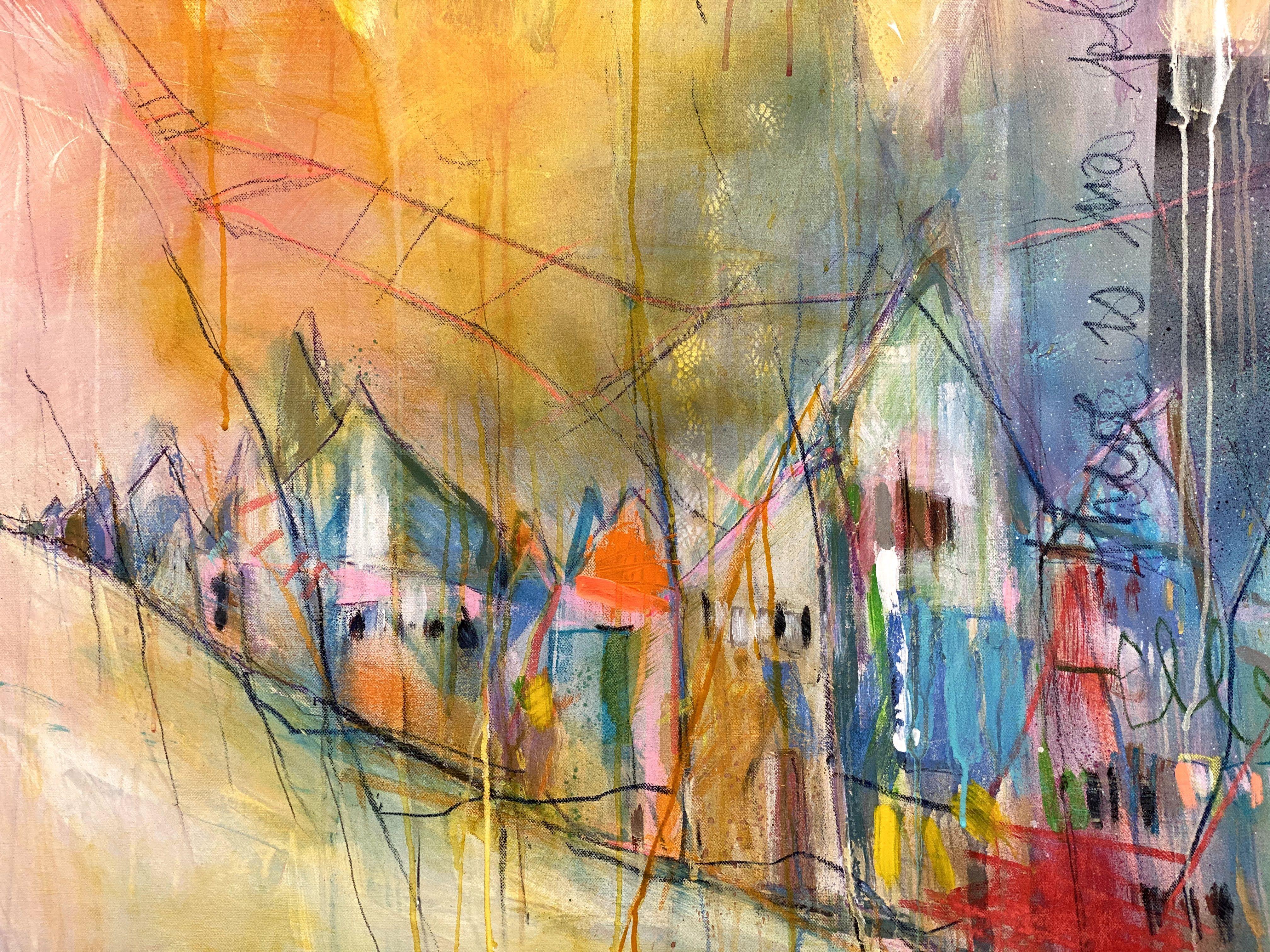 Non c'è posto come casa XI, Pittura, Acrilico su tela - Painting Espressionismo astratto di Bea Garding Schubert
