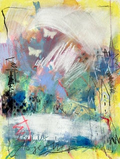 Together No.2, Gemälde, Pastellfarben auf Papier