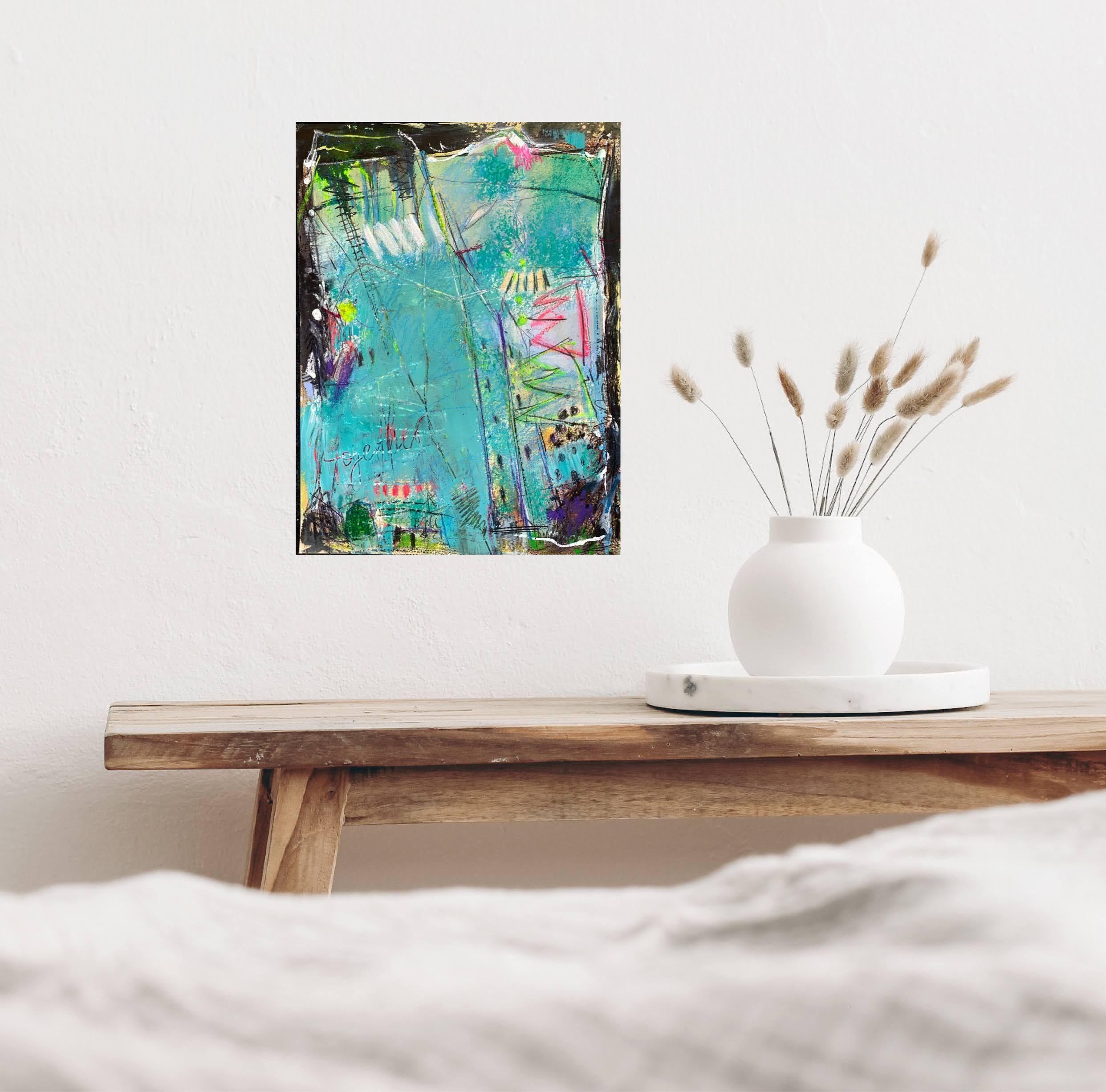 Together No.6, Pittura, Acrilico su carta - Painting di Bea Garding Schubert