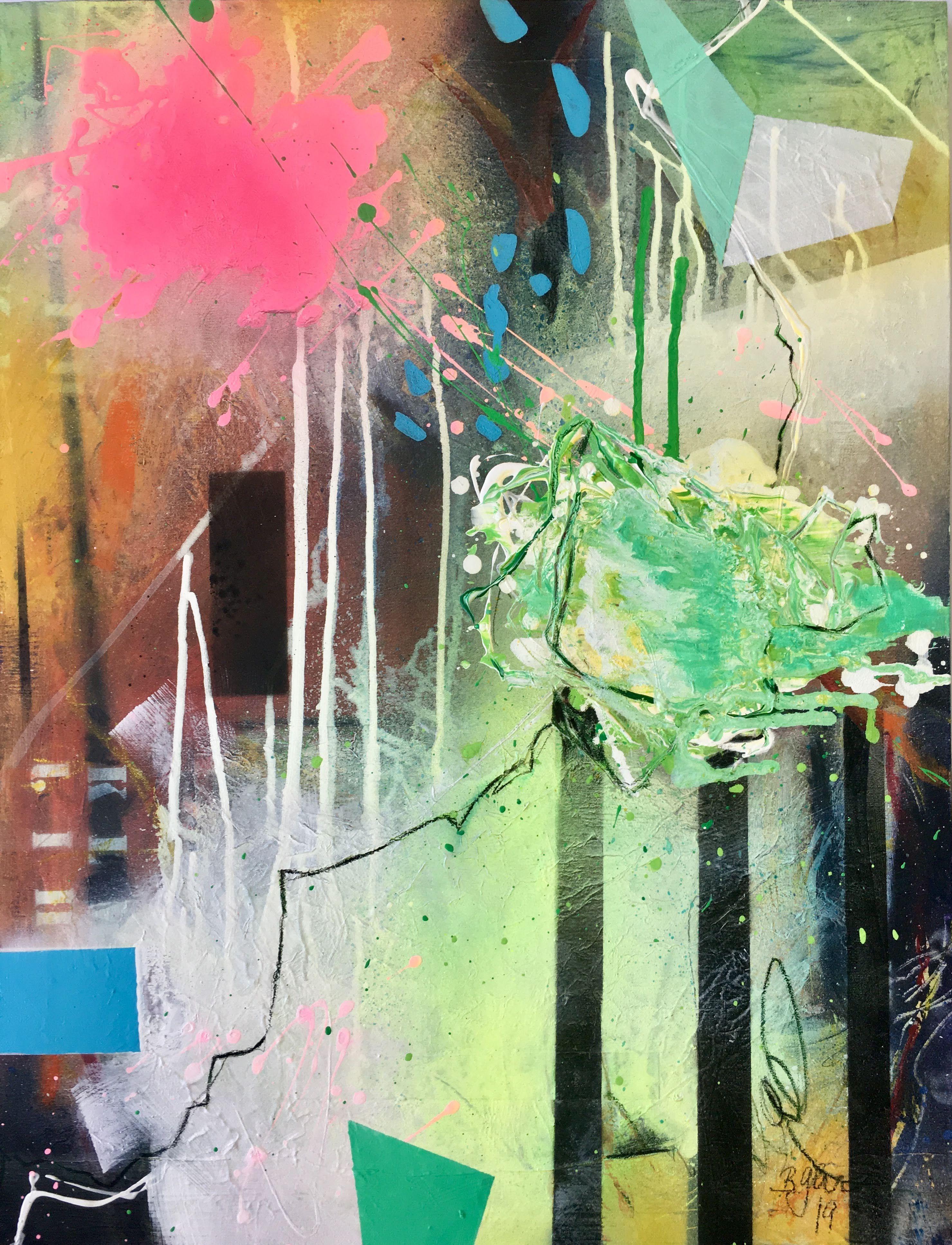 Bea Garding Schubert - Far from words IV, Mixed Media on Canvas For ...