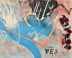 YES VII - inspired by Yoko Ono, Painting, Acrylic on Canvas