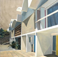 CONTEMPORARY Fine Art Architecture Spanish Artist Bea Sarrias 2023 Yellow Door