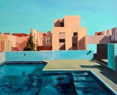 CONTEMPORARY Fine Art Architecture Spanish Bea Sarrias 2023 Calma en la piscina