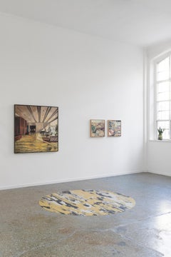 OFICINA Pirelli building Gio Ponti (framed) acrylic on japanese paper on linen