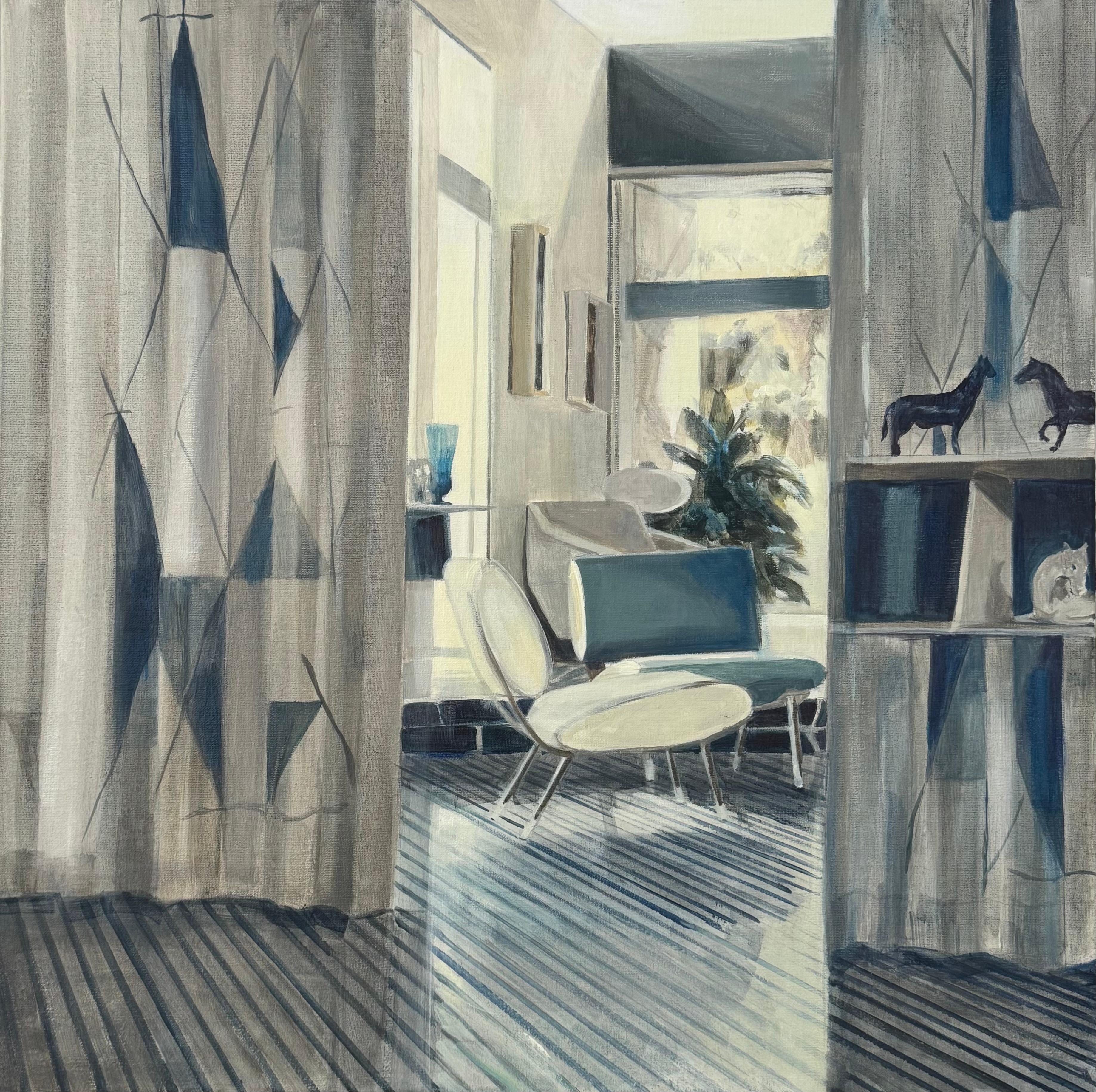 THE LIGHT THROUGH THE COURTAINS 60X60 CM