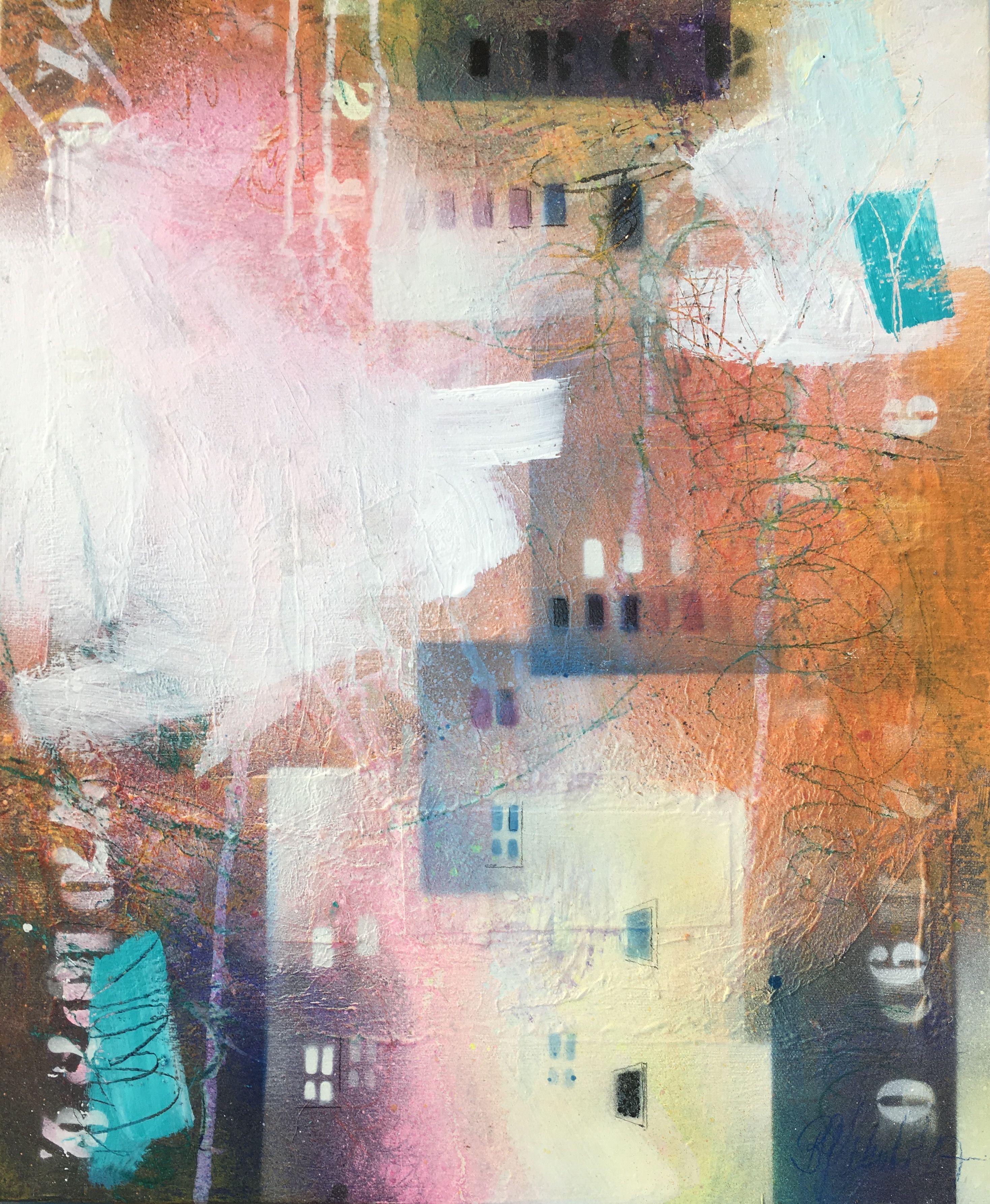 home IV/V (diptychon), Mixed Media auf Leinwand (Abstrakt), Mixed Media Art, von Bea Schubert