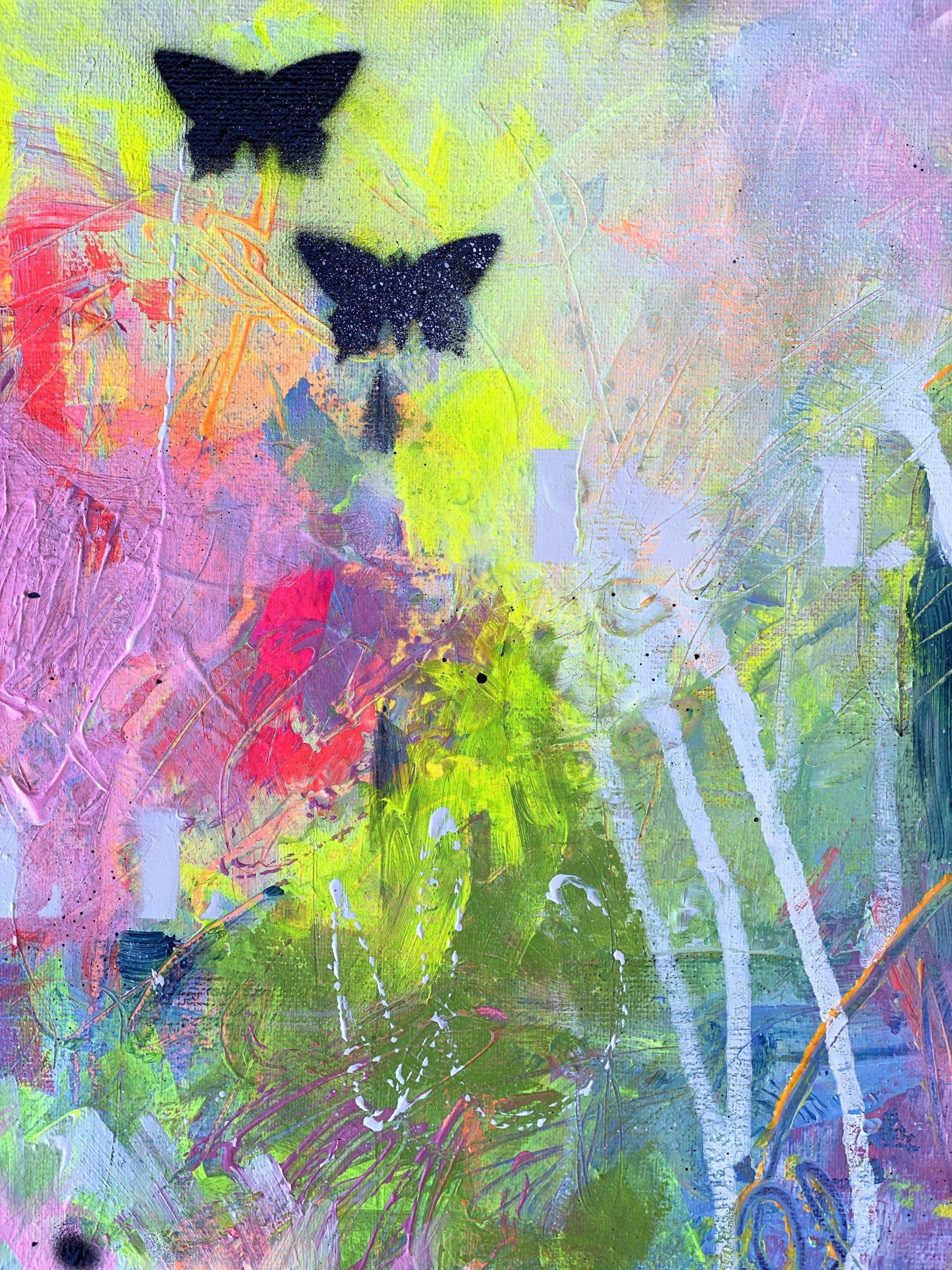 Alles, was Sie brauchen, ist Liebe Nr.16, Gemälde, Acryl auf Leinwand – Painting von Bea Schubert