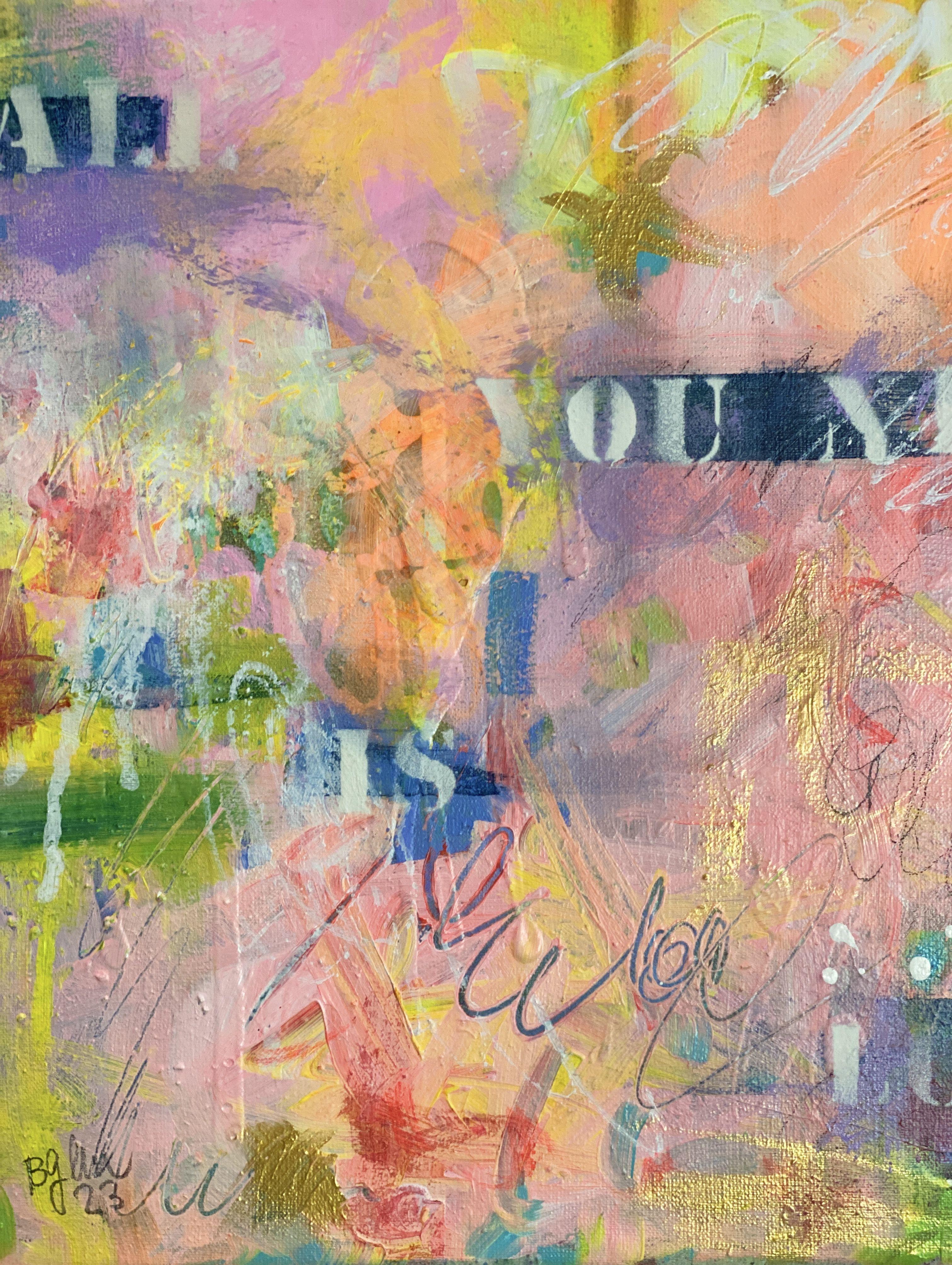 Alles, was Sie brauchen, ist Liebe Nr.18, Gemälde, Acryl auf Leinwand (Streetart), Painting, von Bea Schubert