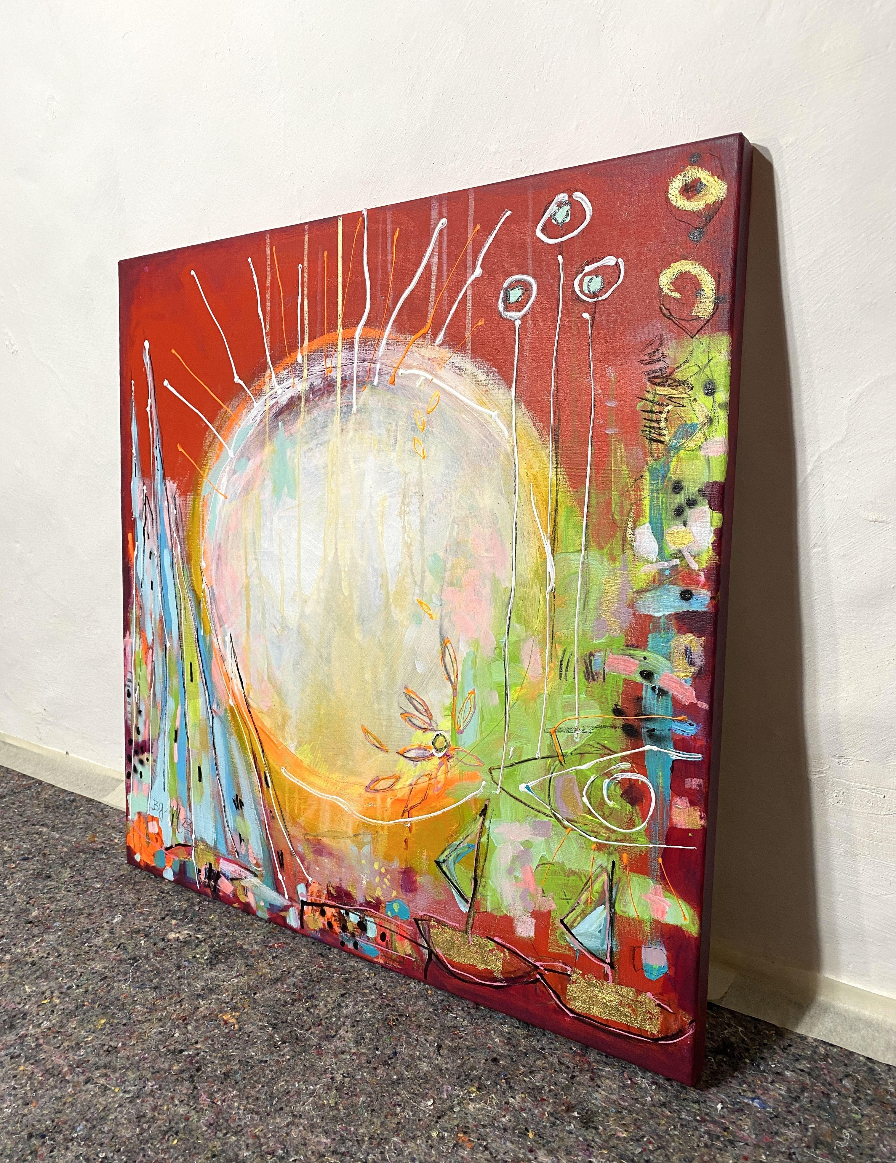 At Home Is The End Of The World No.2, Painting, Acrylic on Canvas For Sale 1