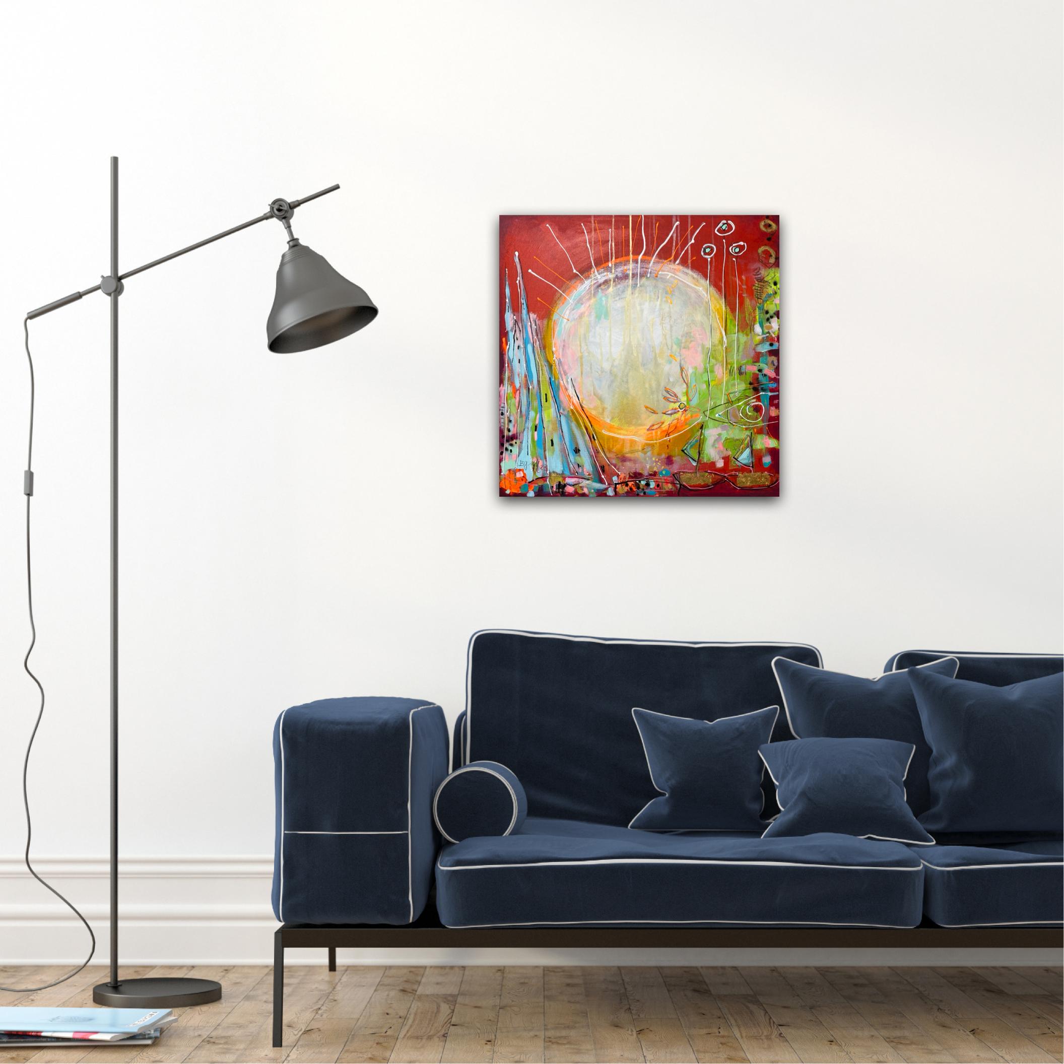 At Home Is The End Of The World No.2, Painting, Acrylic on Canvas For Sale 2