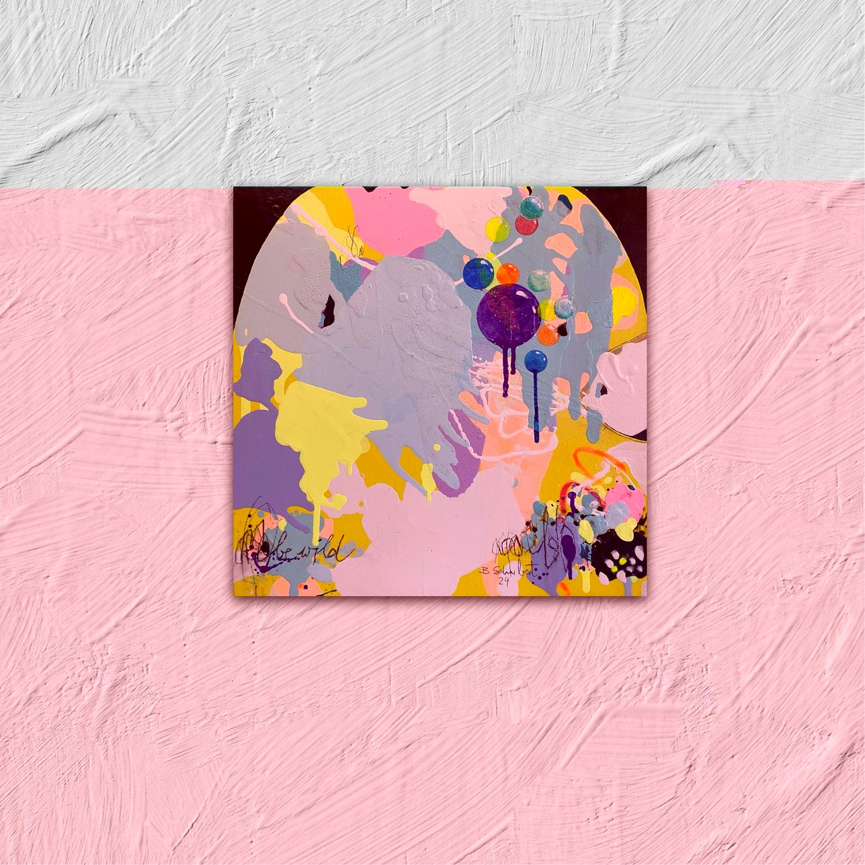 Wild sein, Gemälde, Acryl auf Leinwand im Angebot 2
