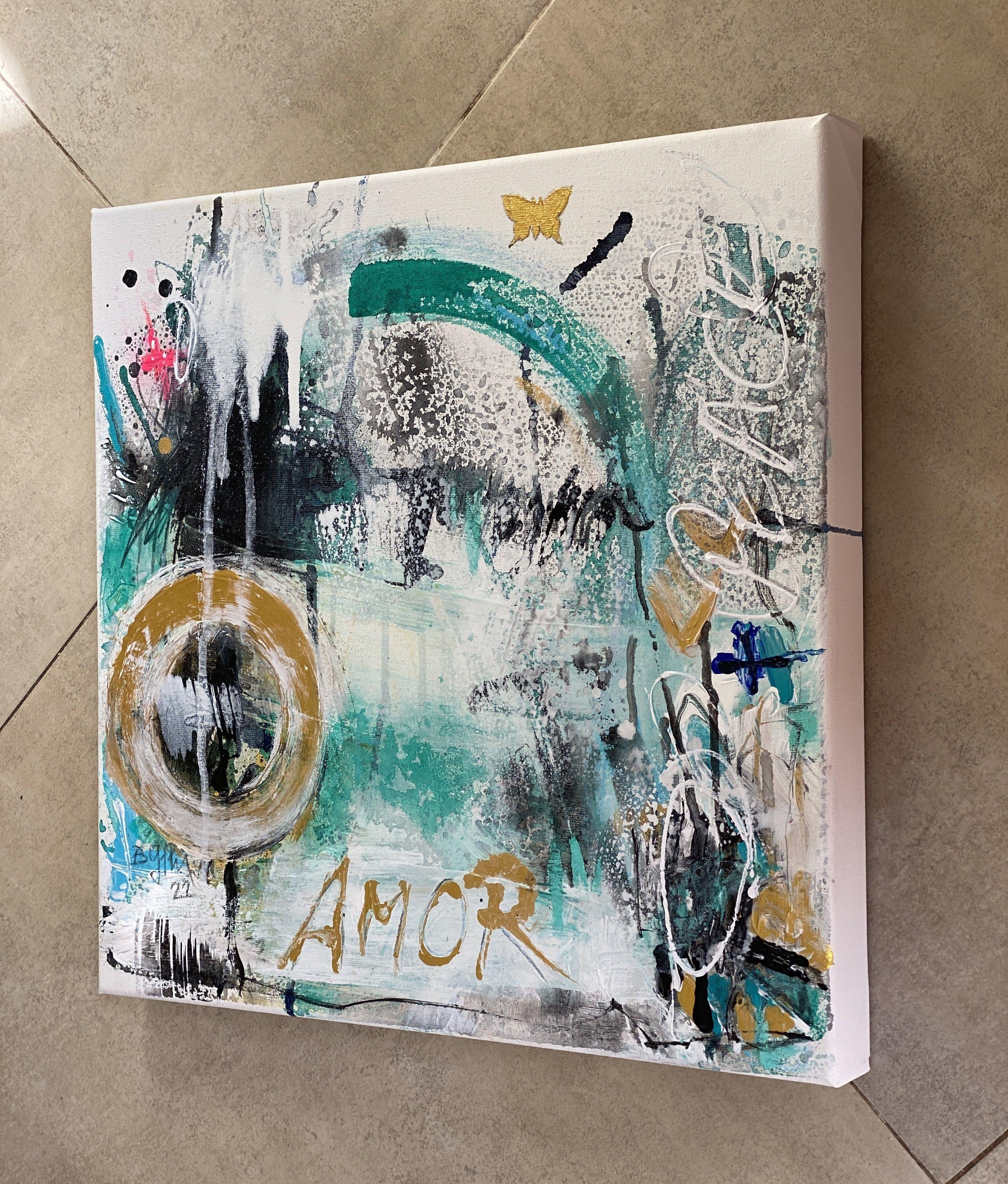 Butterfly No.10 #peace, Painting, Acrylic on Canvas For Sale 1