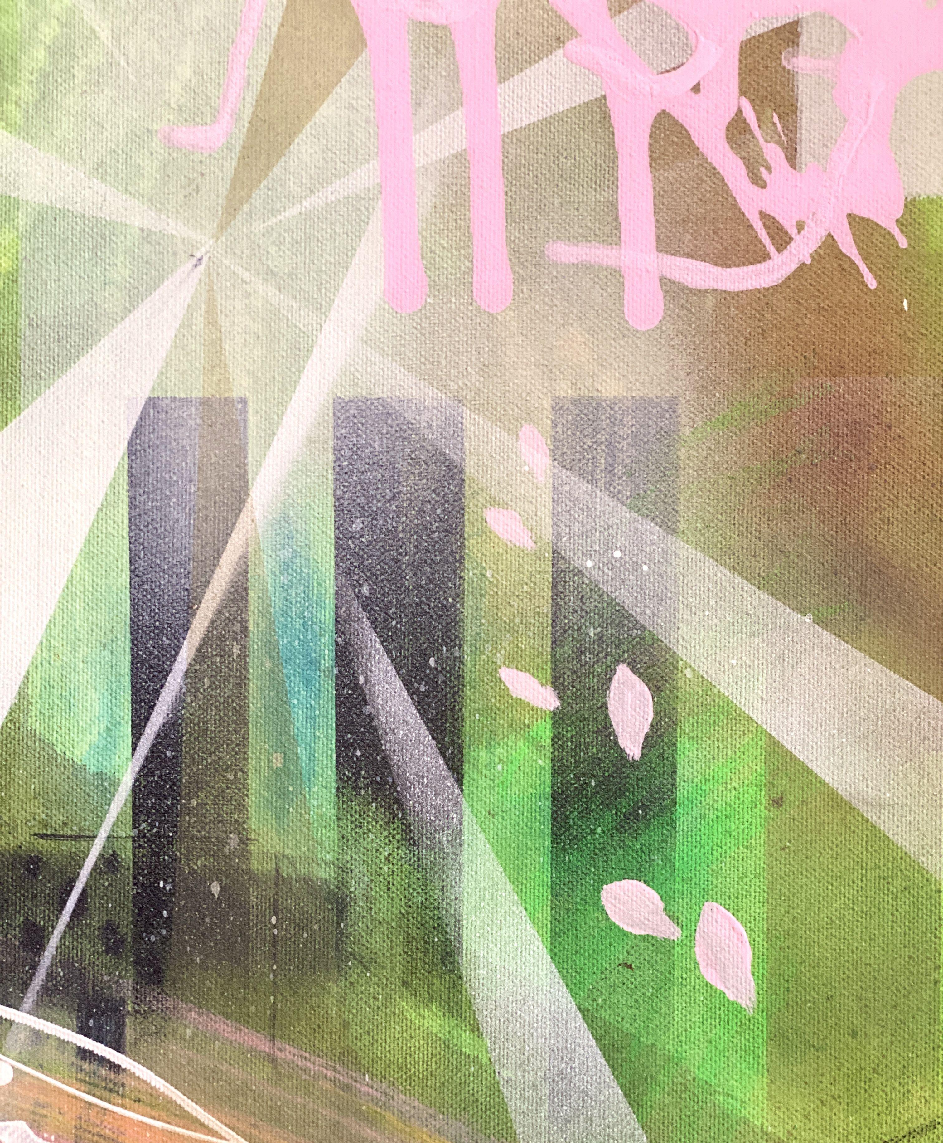 Dream Green, Gemälde, Acryl auf Leinwand – Painting von Bea Schubert