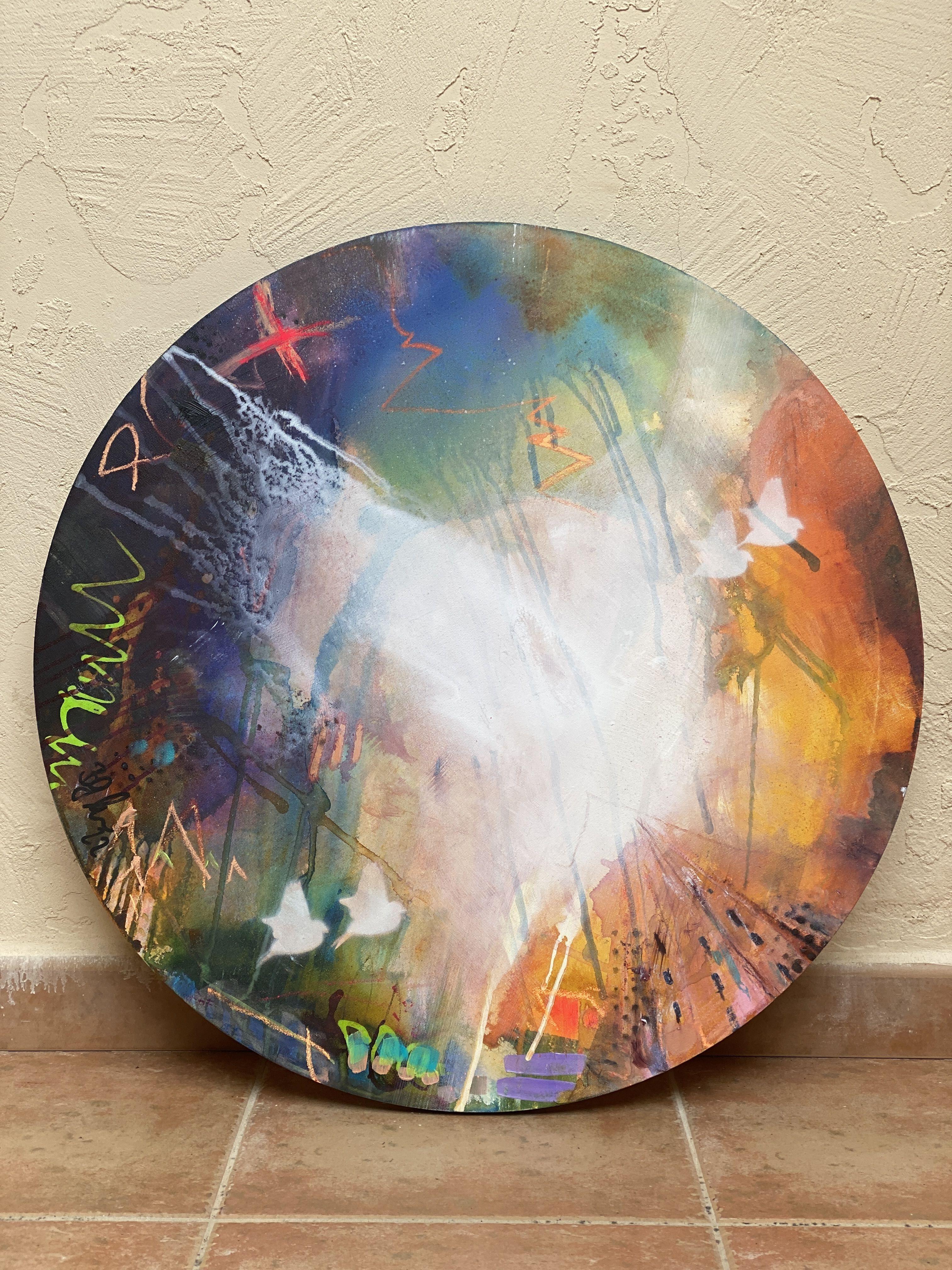 Fliegende Heimat Nr.6, Gemälde, Acryl auf Leinwand (Abstrakt), Painting, von Bea Schubert
