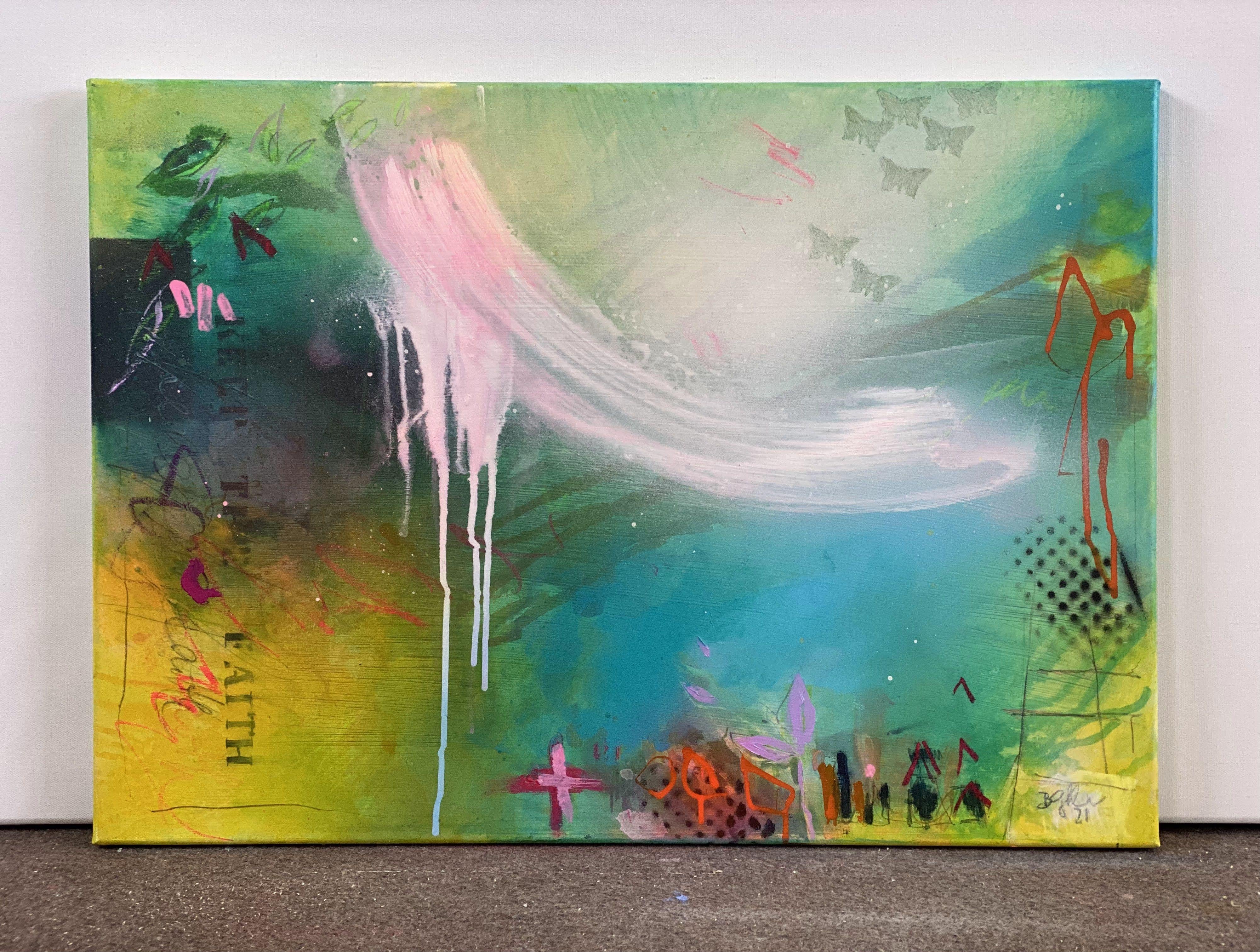   I have taken a clear desicion : My paintings should be a carrier of hope. How does an artist handle the unpleasantness the world sometimes brings? Showing it is one possibility or making it even more unpleasant than it is. Instead, I decided to