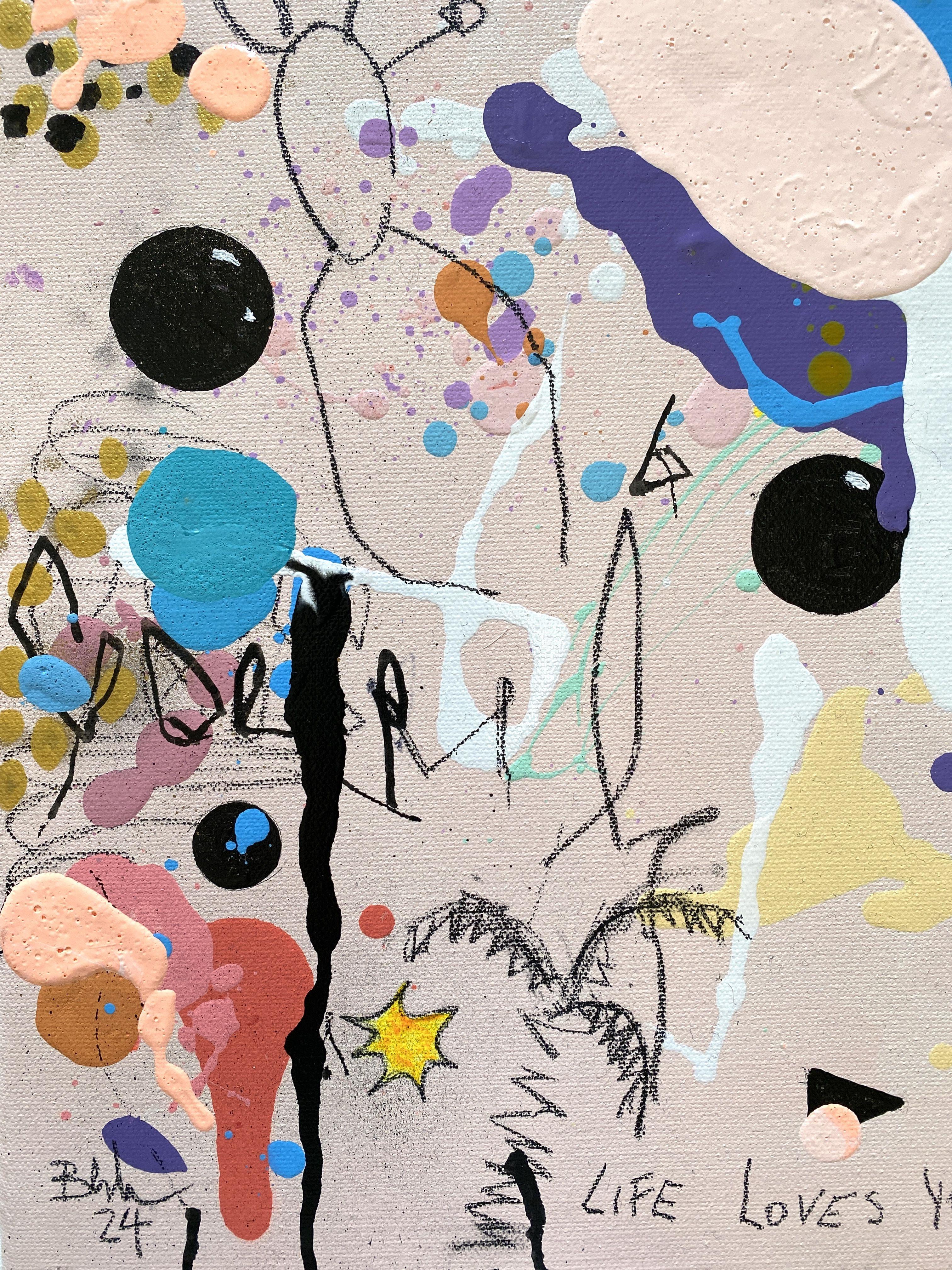 Life Loves You No.1, Pittura, Acrilico su tela - Painting di Bea Schubert
