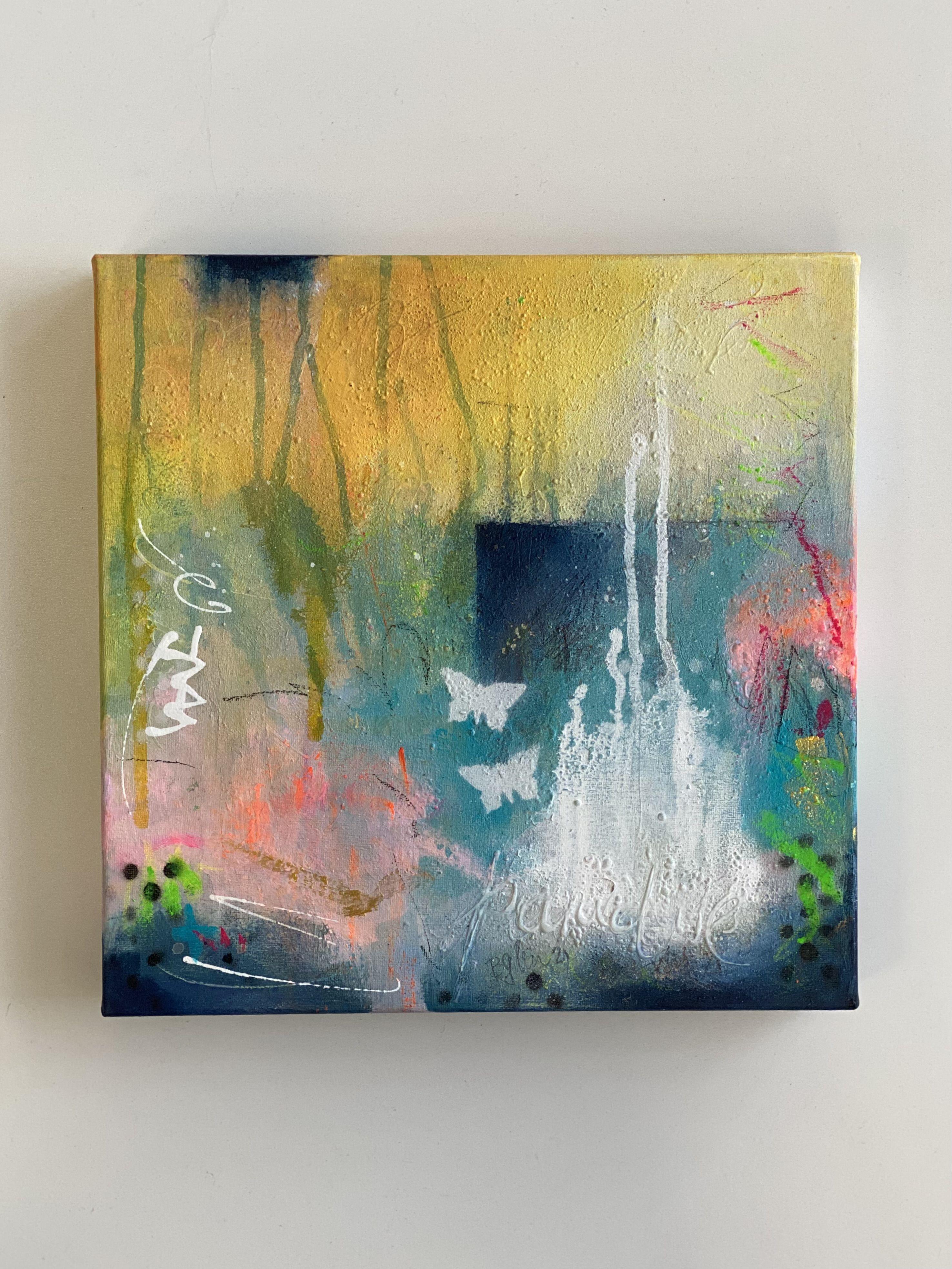 Longing for Paradise No.1, Gemälde, Acryl auf Leinwand (Braun), Abstract Painting, von Bea Schubert