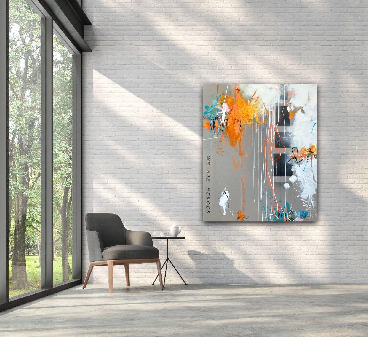 We are heroes No.4, Painting, Acrylic on Canvas For Sale 3