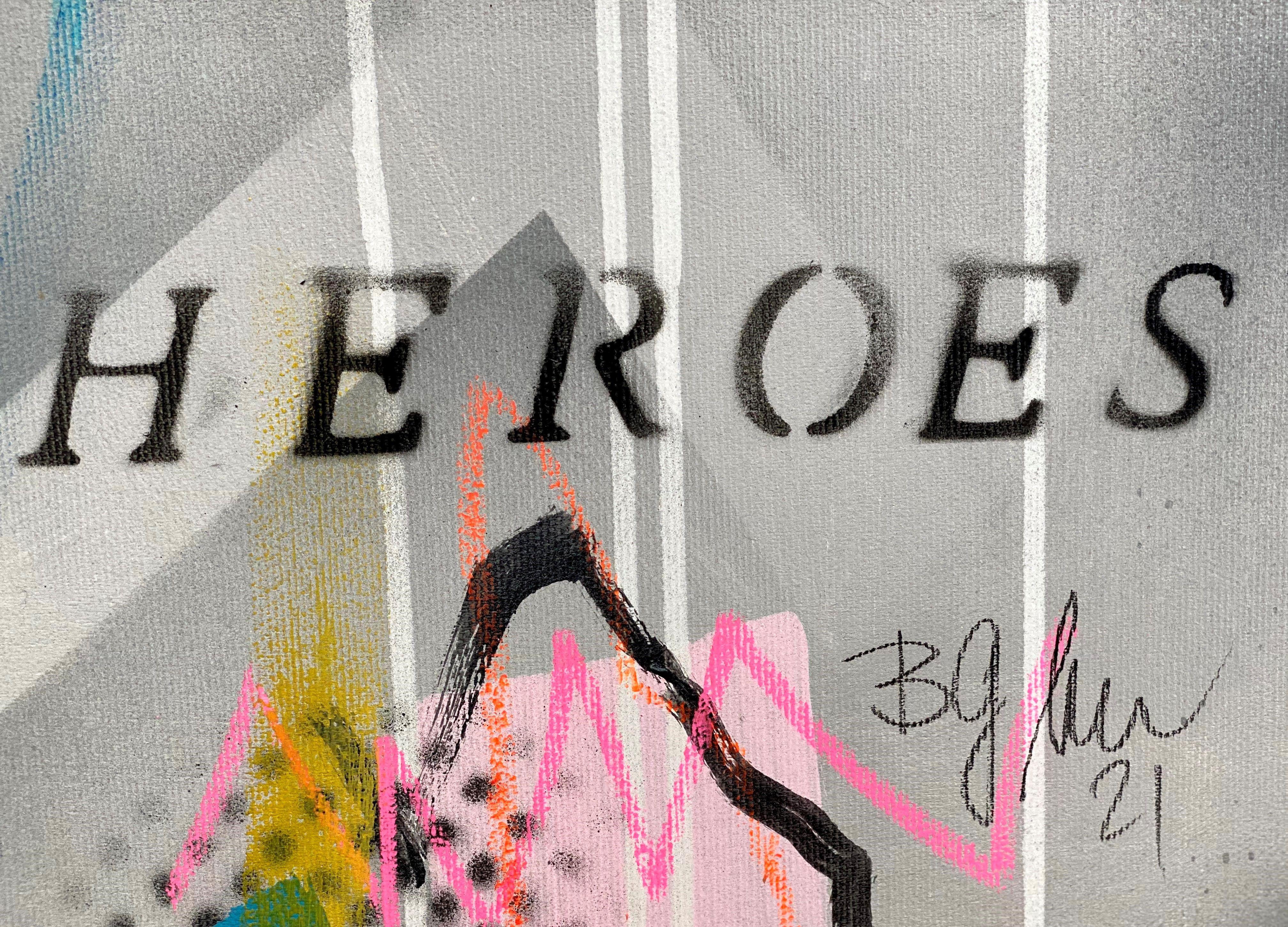 We are heroes No.6, Painting, Acrylic on Canvas For Sale 2