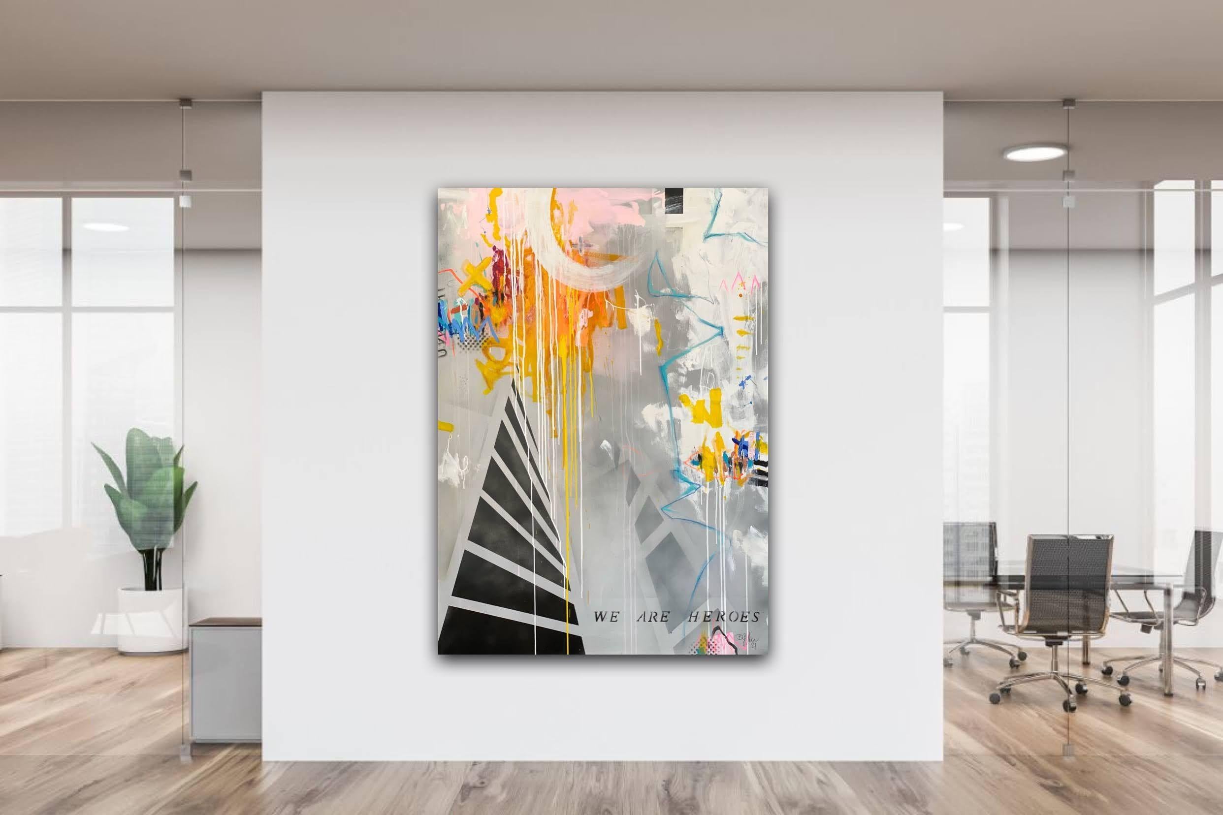 We are heroes No.6, Painting, Acrylic on Canvas For Sale 4